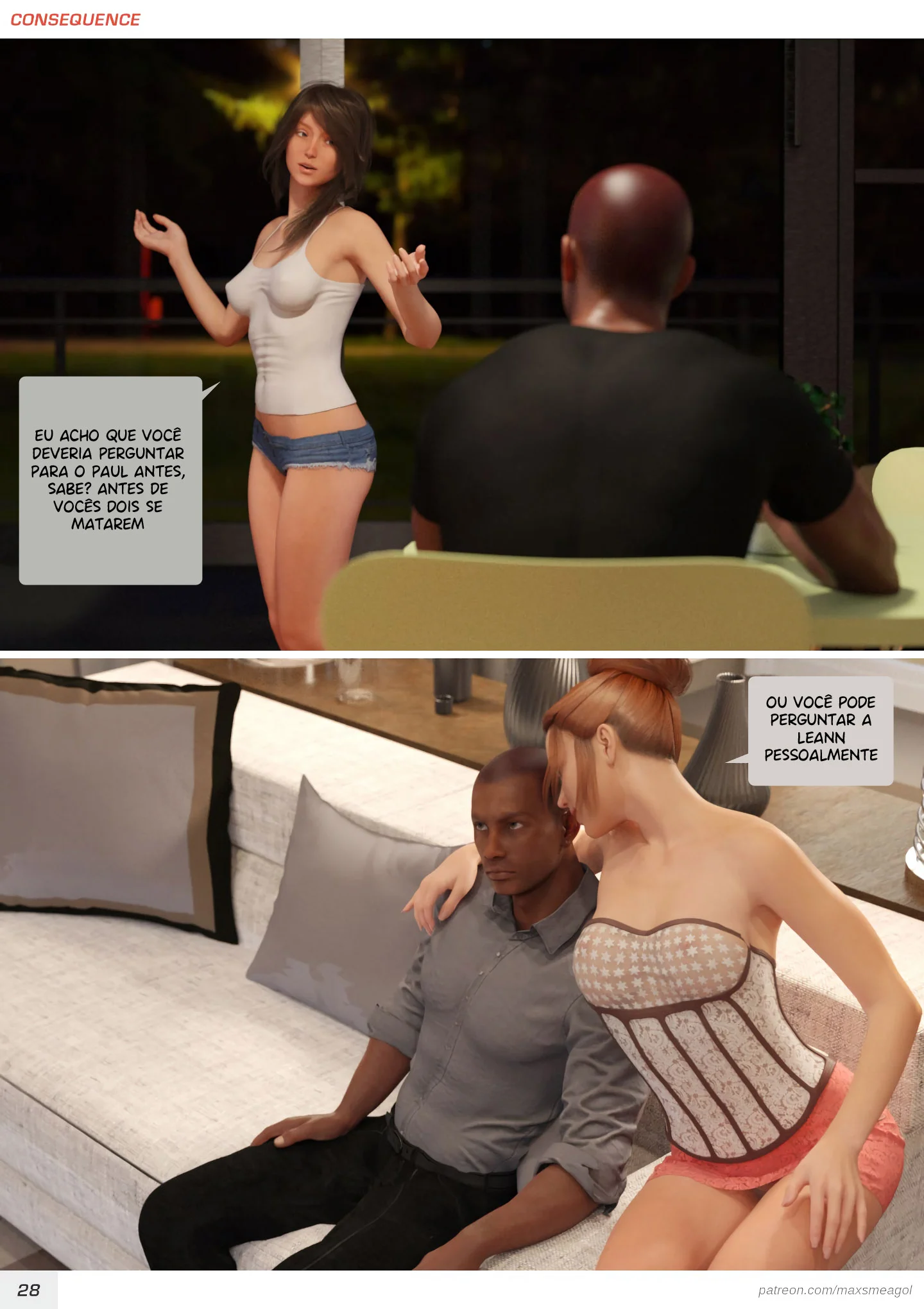 Consequ&ecirc;ncias &ndash; Moreno &ndash; Ler Quadrinho Completos