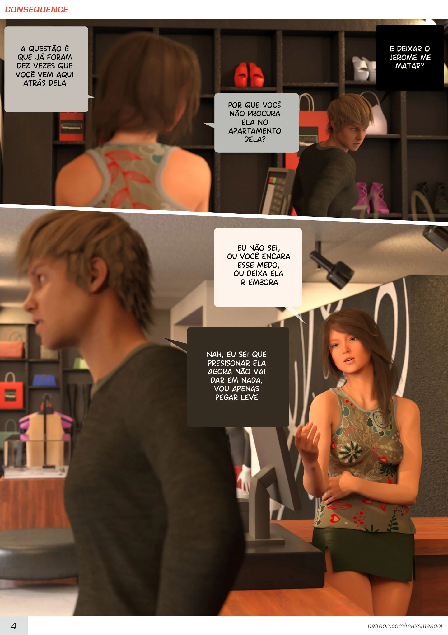 Consequ&ecirc;ncias &ndash; Moreno &ndash; Ler Quadrinho Completos