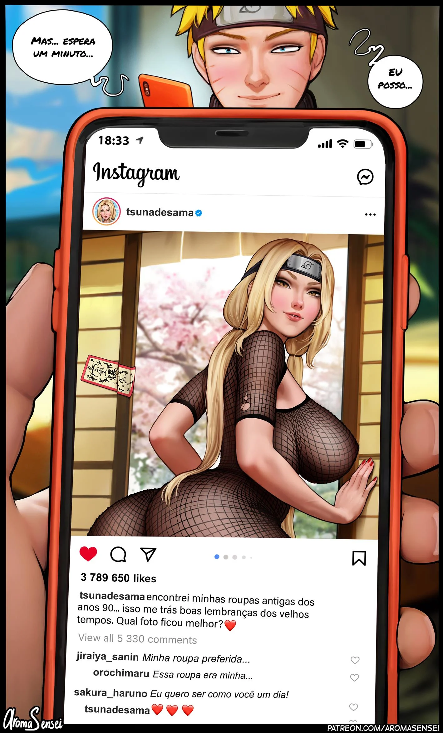 Cr&ocirc;nicas Pervertidas da Folha &ndash; Tsunade Hentai &ndash; Todo em PT-BR