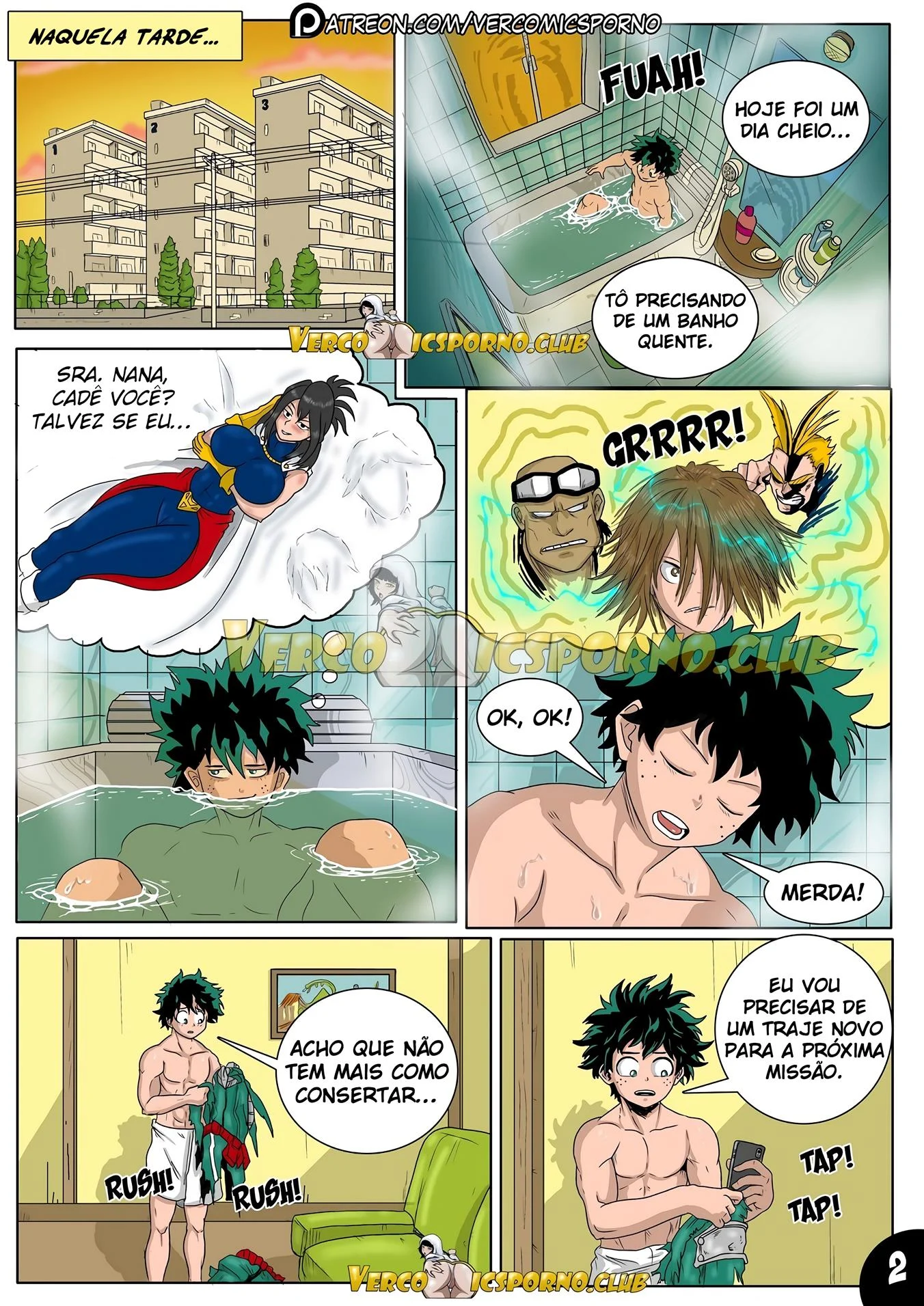 Deku e o v&iacute;rus do tes&atilde;o 2 &ndash; Boku no Hero Hentai &ndash; Todo em PT-BR