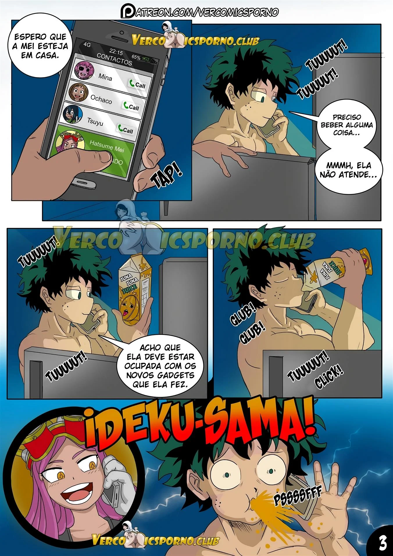 Deku e o v&iacute;rus do tes&atilde;o 2 &ndash; Boku no Hero Hentai &ndash; Todo em PT-BR
