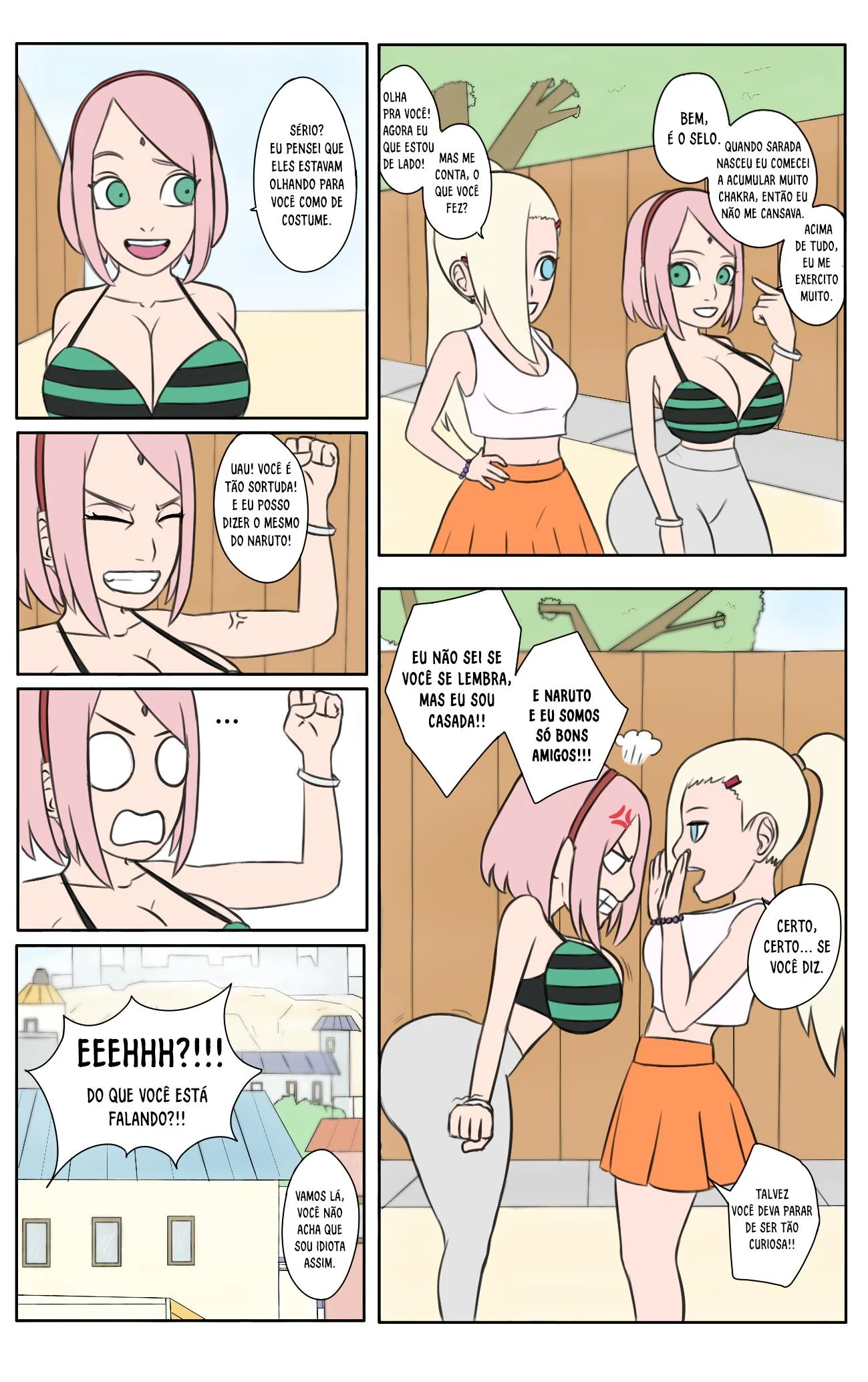Dias quentes em Konoha &ndash; Hentai &ndash; Quadrinho De Sexo Em PT-BR
