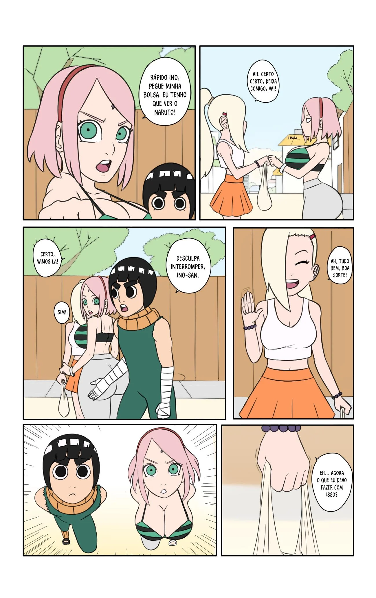 Dias quentes em Konoha &ndash; Hentai &ndash; Quadrinho De Sexo Em PT-BR
