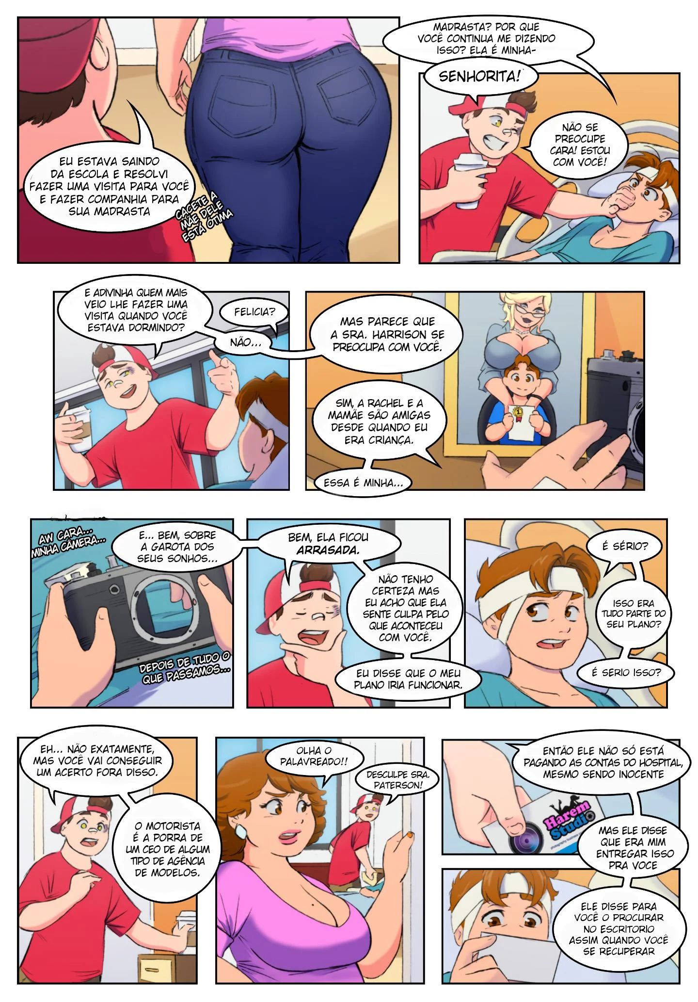 Estúdio do Harém 2 – HQ de Sexo – Quadrinho De Sexo Em PT-BR