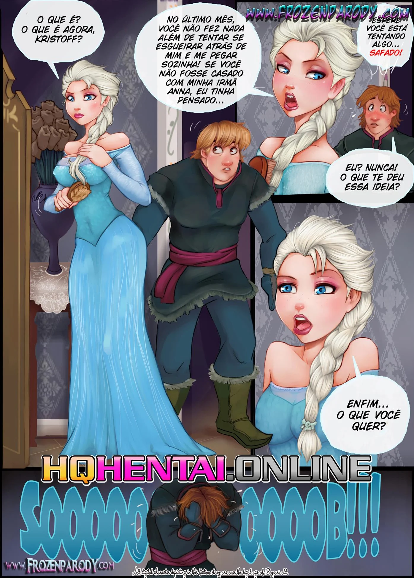 Frozen – Frozen Hentai – Quadrinho De Sexo Em PT-BR