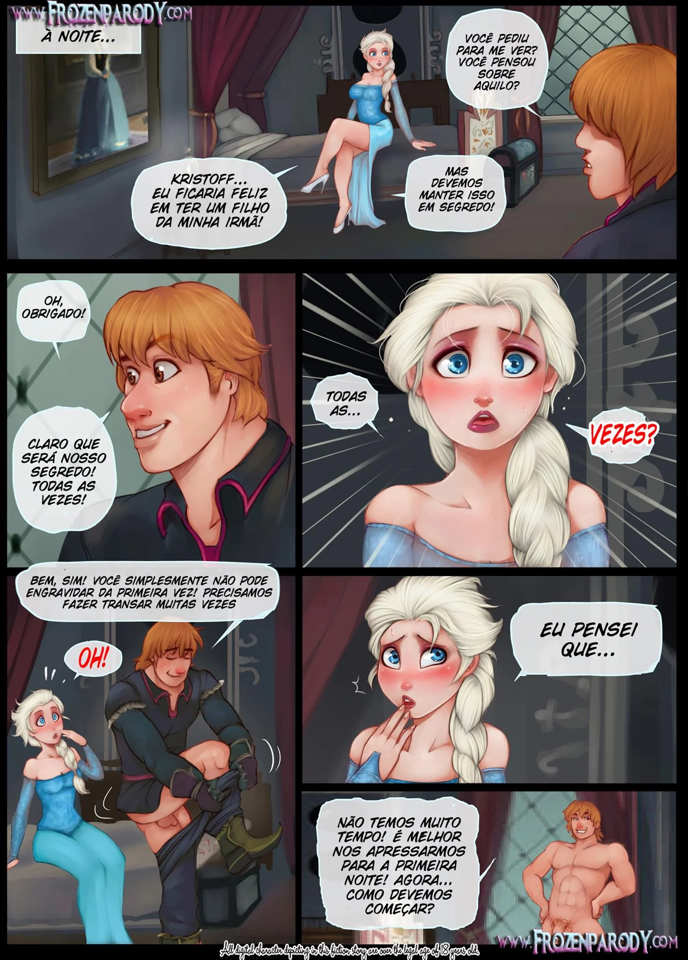 Frozen – Frozen Hentai – Quadrinho De Sexo Em PT-BR