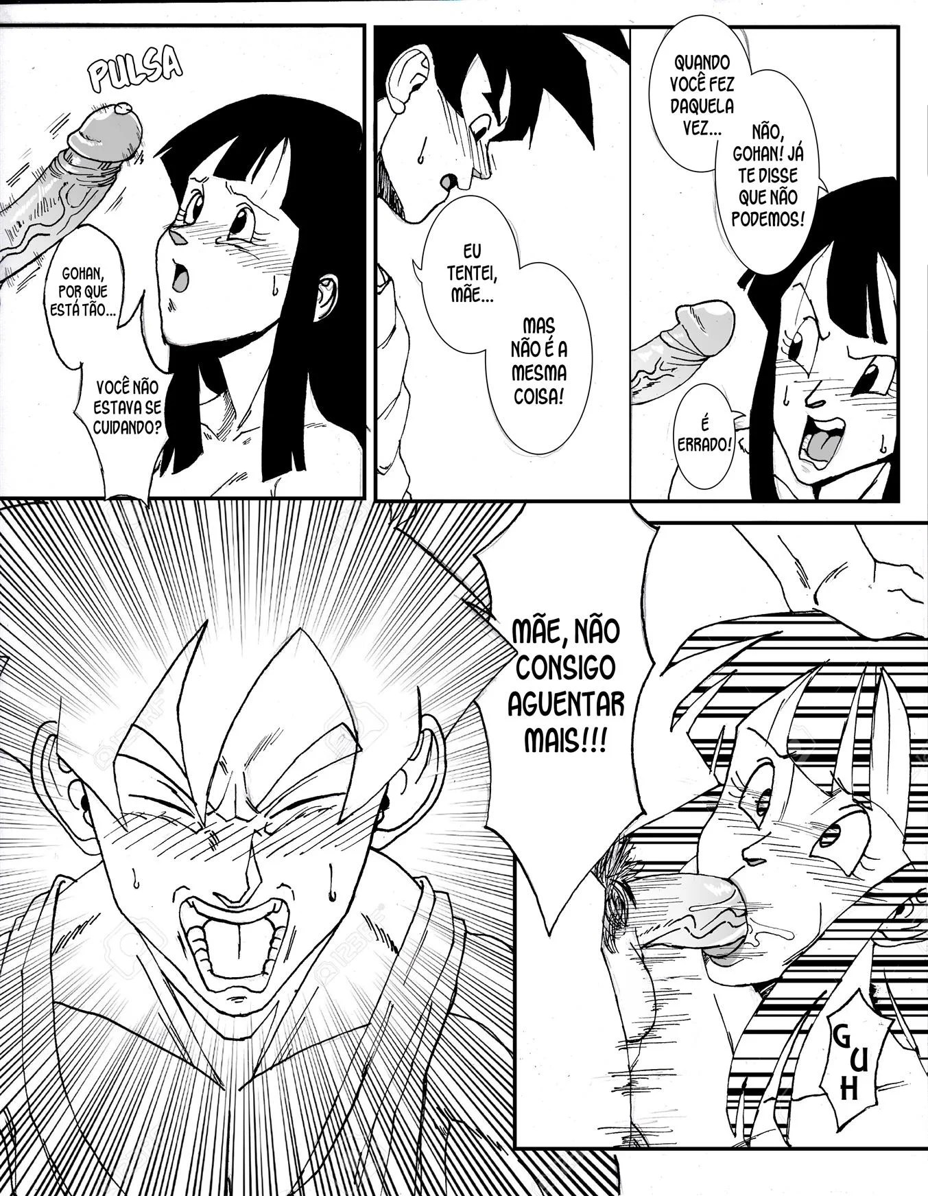 Gohan e Chichi na sala do tempo &ndash; HQ Porn&ocirc; &ndash; PT-BR