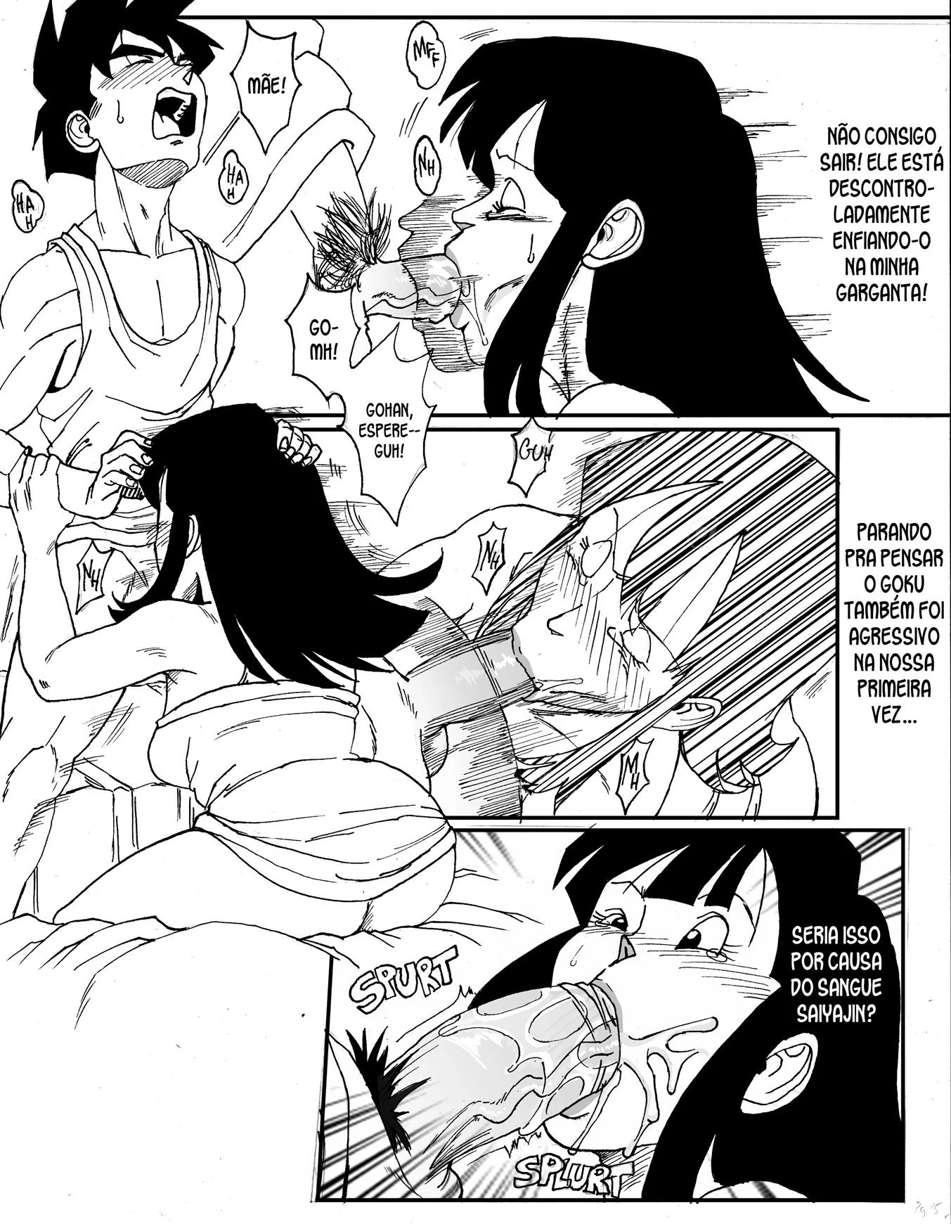 Gohan e Chichi na sala do tempo &ndash; HQ Porn&ocirc; &ndash; PT-BR