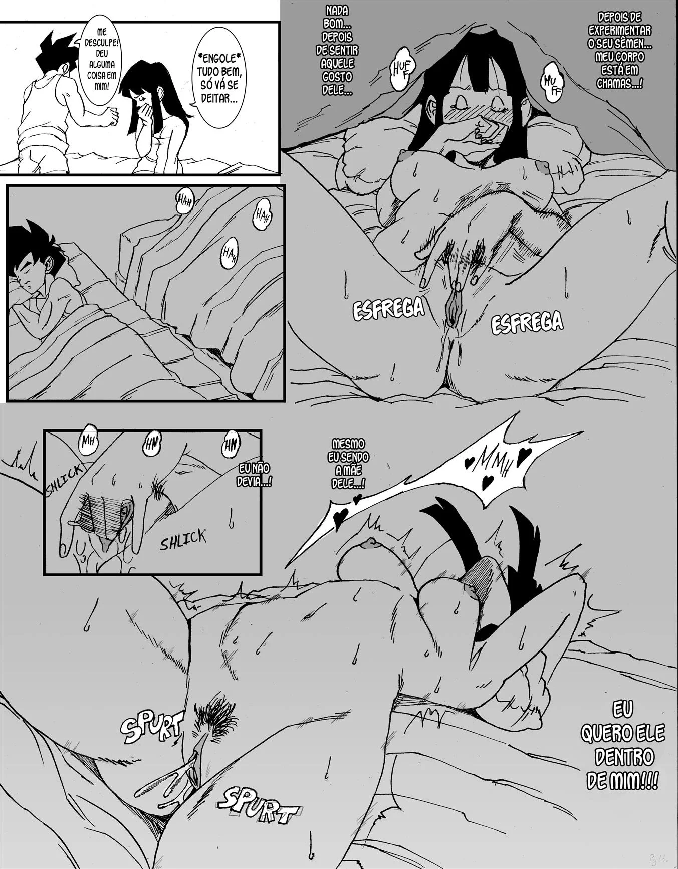 Gohan e Chichi na sala do tempo &ndash; HQ Porn&ocirc; &ndash; PT-BR