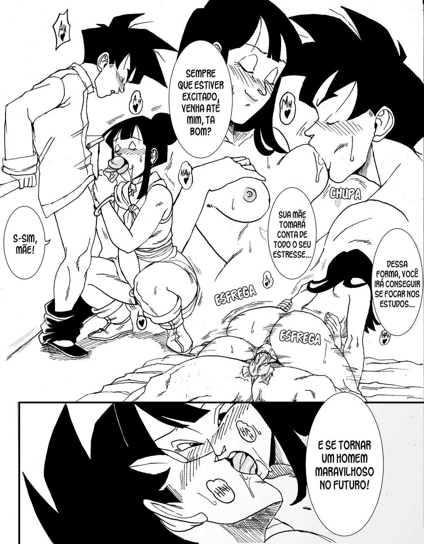 Gohan e Chichi na sala do tempo &ndash; HQ Porn&ocirc; &ndash; PT-BR