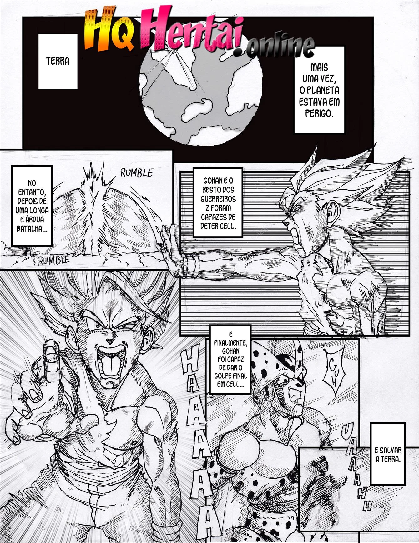 Gohan e Chichi na sala do tempo &ndash; HQ Porn&ocirc; &ndash; PT-BR