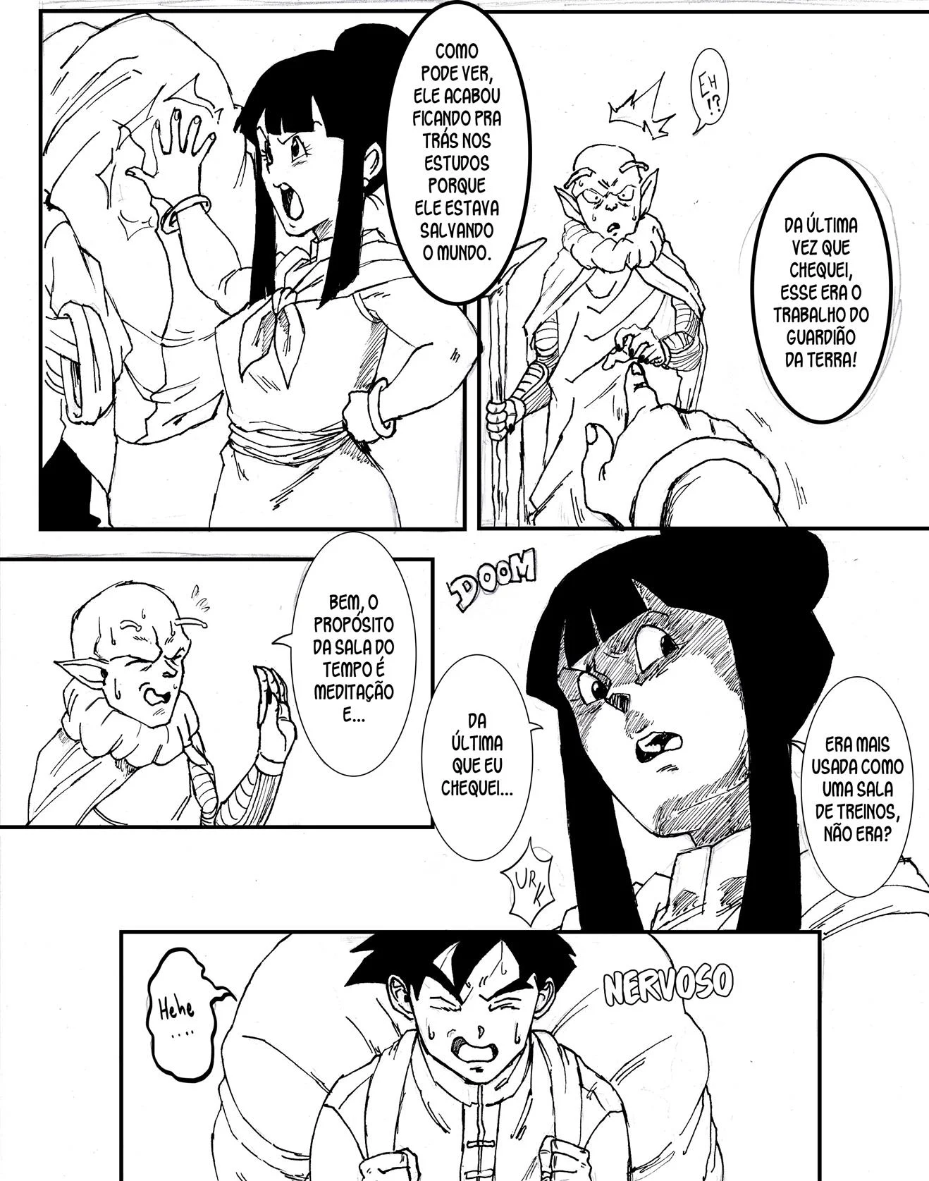 Gohan e Chichi na sala do tempo &ndash; HQ Porn&ocirc; &ndash; PT-BR