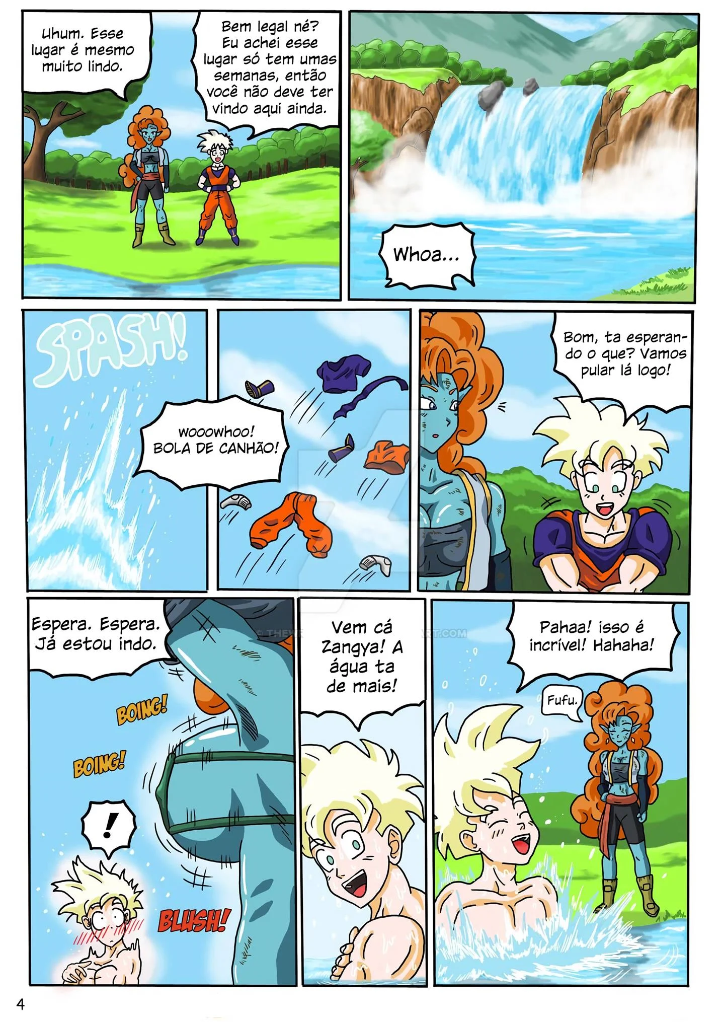 Gohan x Zangya &ndash; Garota Alien&iacute;gena &ndash; Quadrinho De Sexo Em PT-BR