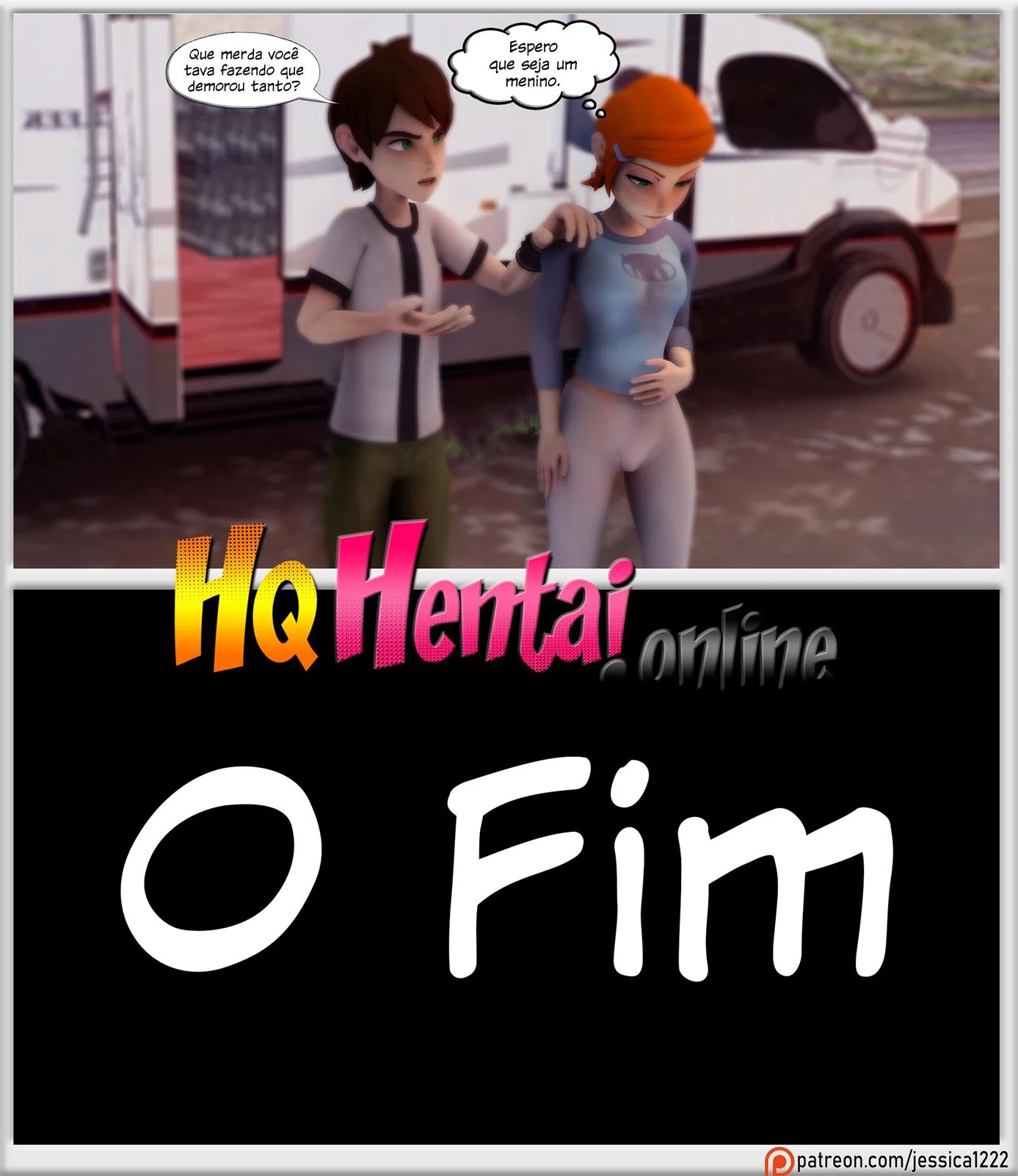 Gwen tem uma surpresa no banheiro &ndash; Ben 10 Porno &ndash; Legendas em PT-BR