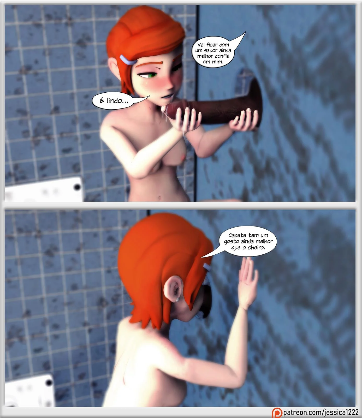 Gwen tem uma surpresa no banheiro – Ben 10 Porno – Legendas em PT-BR Gwen tem uma surpresa no banheiro – Ben 10 Porno – Legendas em PT-BR