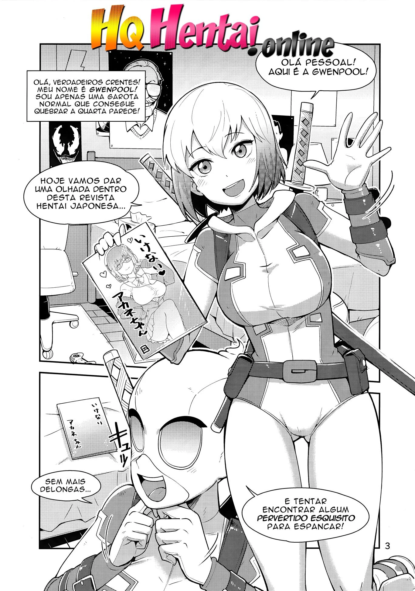 Gwenpool no mundo do hentai &ndash; Hentai Sem Censura &ndash; Ler Quadrinho Porno PT-BR