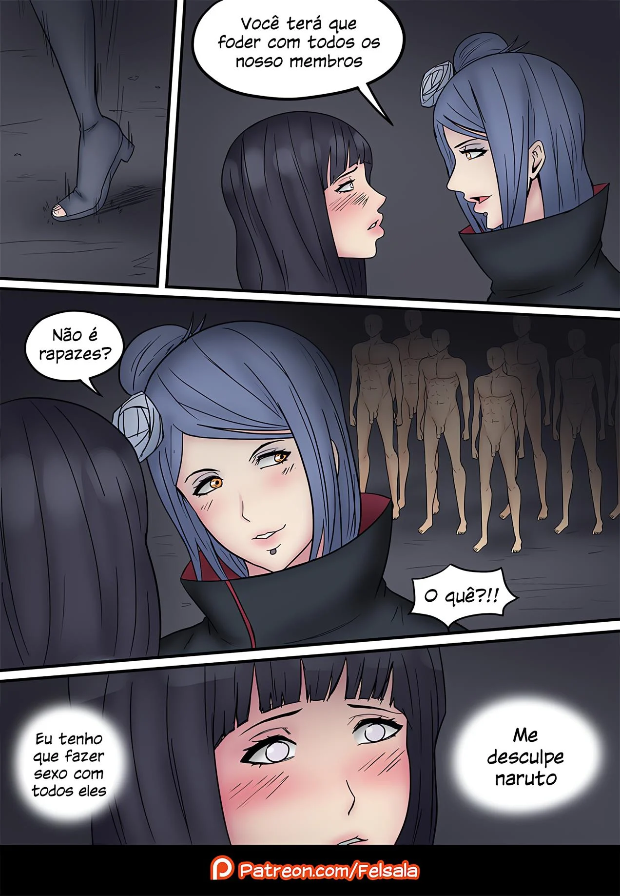 Hinata enfrenta a Akatsuki &ndash; Konan Hentai &ndash; Tradu&ccedil;&atilde;o Nacional