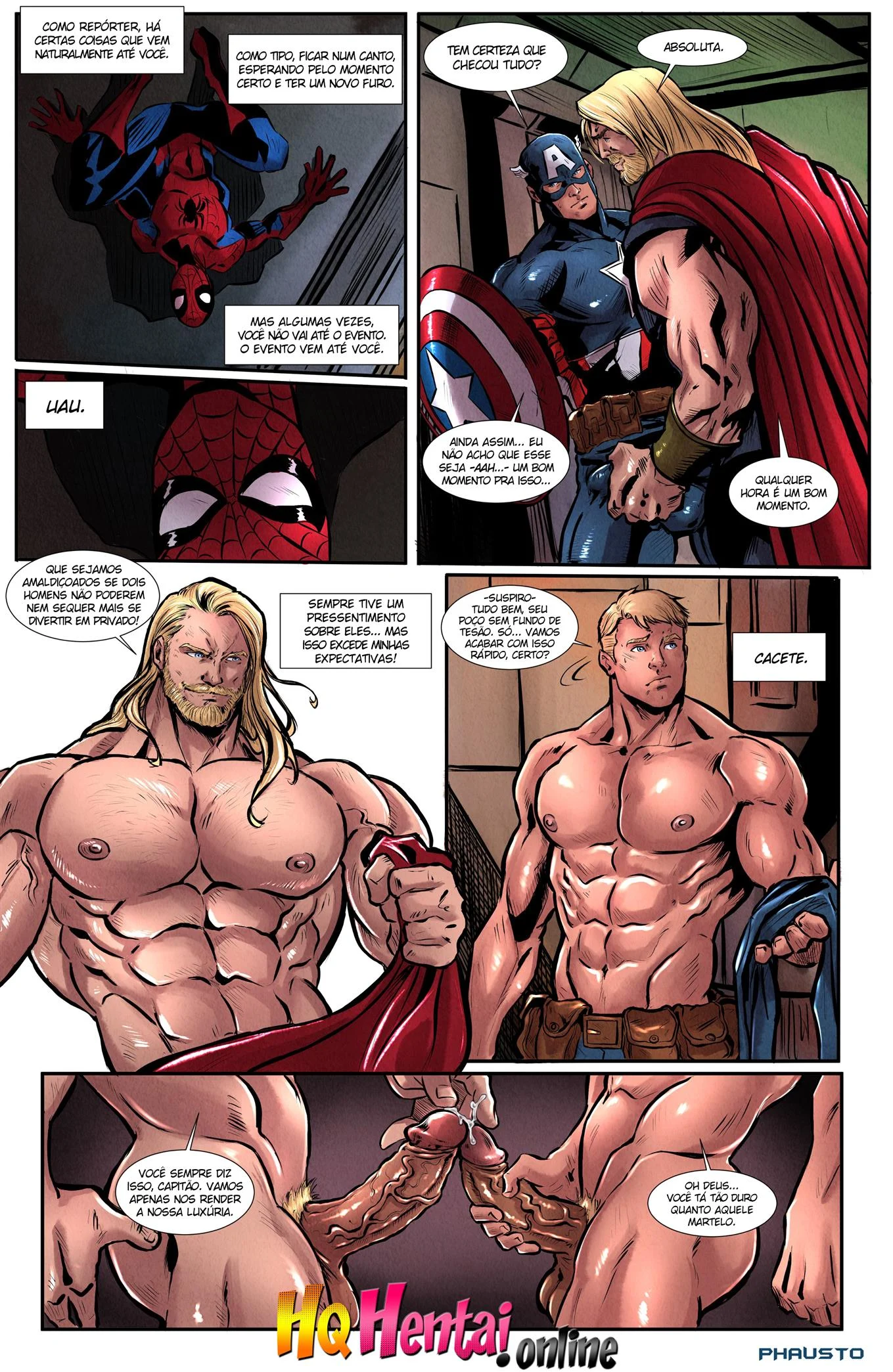 Homem Aranha e os Vingadores &ndash; HQ Porn&ocirc; &ndash; Todo em PT-BR