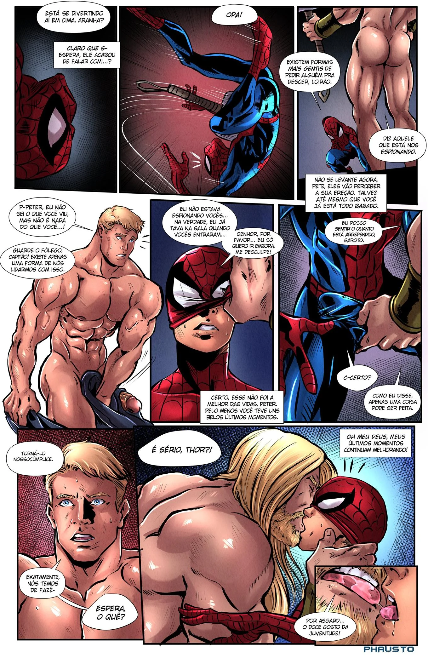 Homem Aranha e os Vingadores &ndash; HQ Porn&ocirc; &ndash; Todo em PT-BR