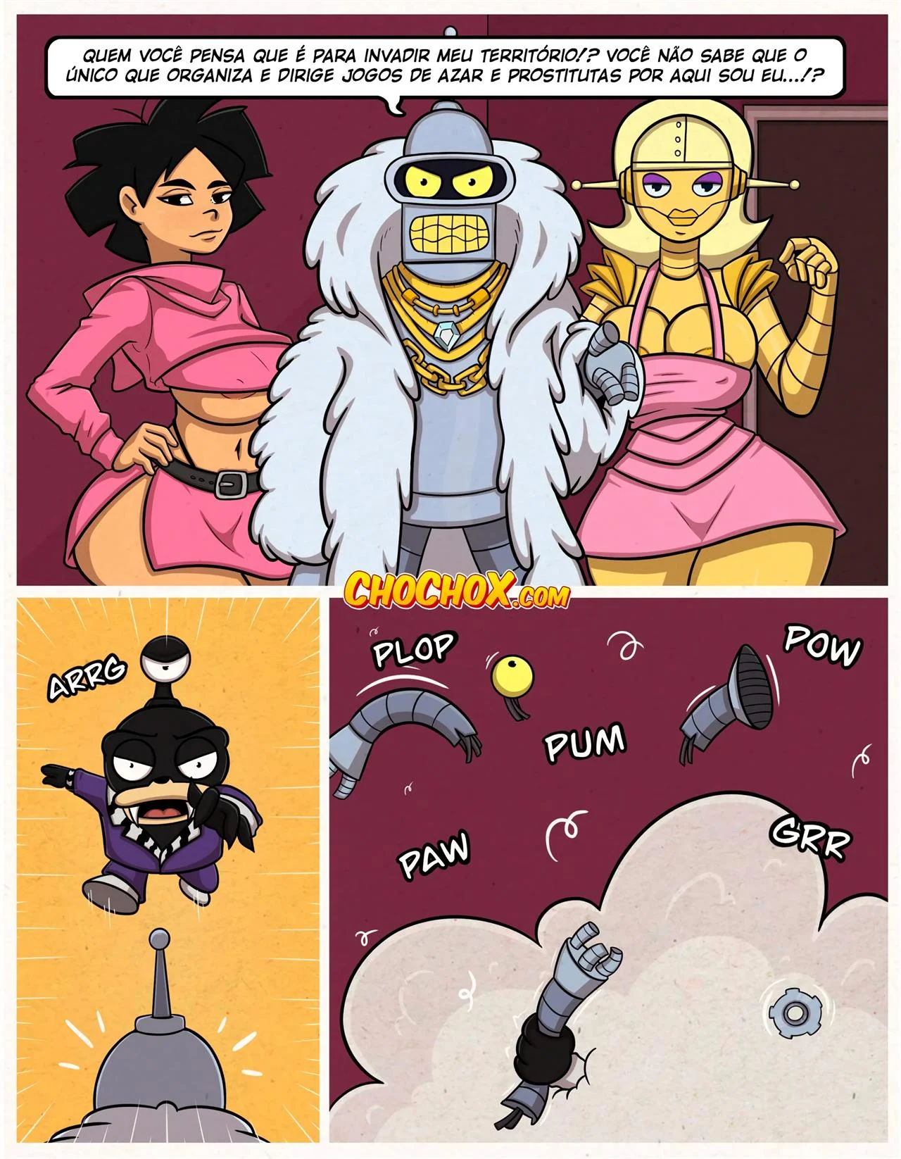 Leela a vadia submissa &ndash; Cartoon &ndash; Novo HQ