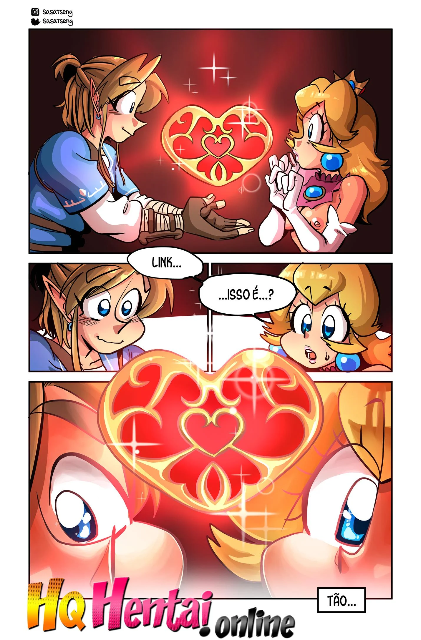 Link fodendo Peach &ndash; Smash Bros Hentai &ndash; Quadrinho De Sexo Em PT-BR