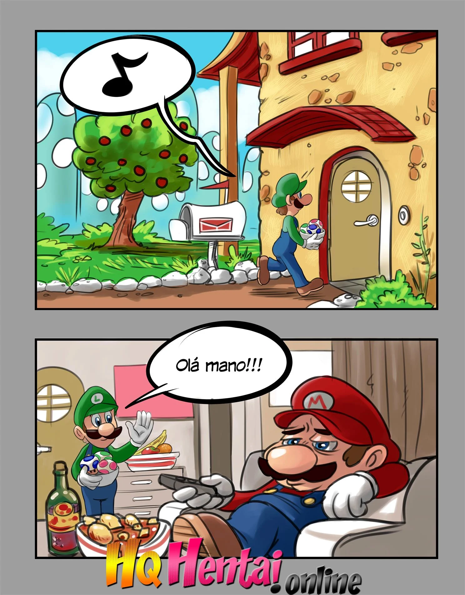Luigi e Mario &ndash; Super Mario Hentai &ndash; Ler Quadrinho Completos