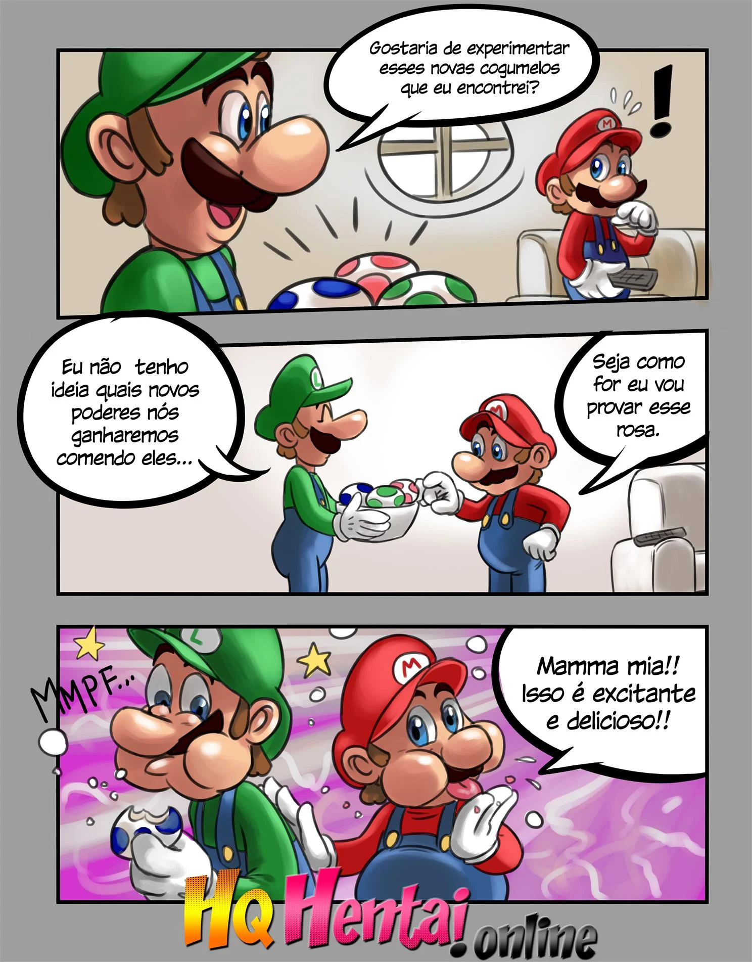 Luigi e Mario &ndash; Super Mario Hentai &ndash; Ler Quadrinho Completos