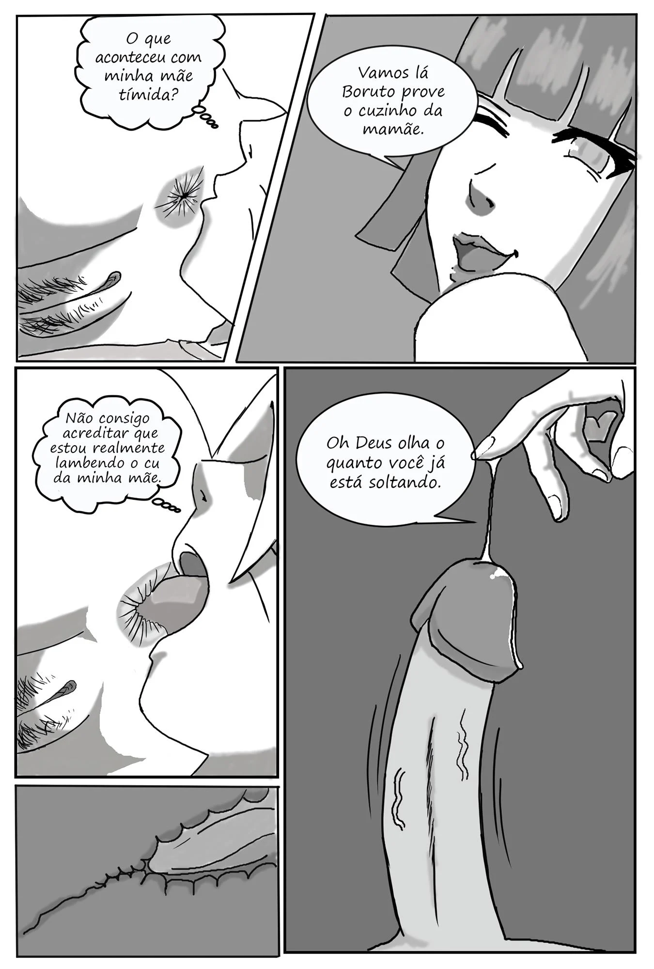 Minha M&atilde;e &eacute; uma Pervertida &ndash; Ahegao &ndash; Quadrinho em Portugu&ecirc;s PT-BR