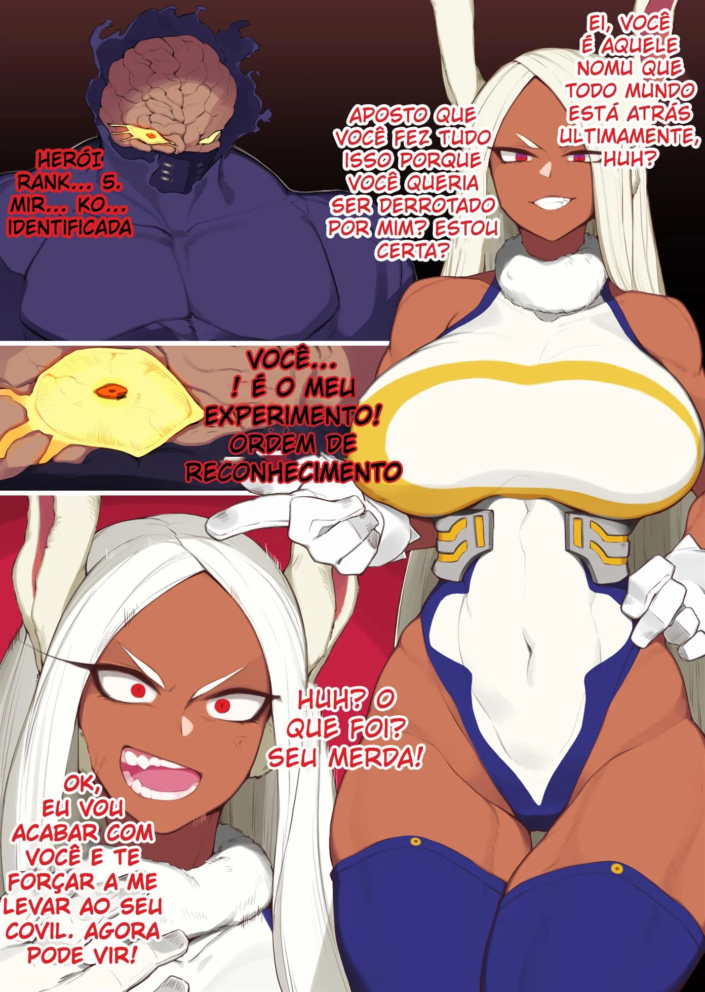 Mirko &eacute; fodida por um Nomu &ndash; Gozando Dentro &ndash; Completo e traduzido