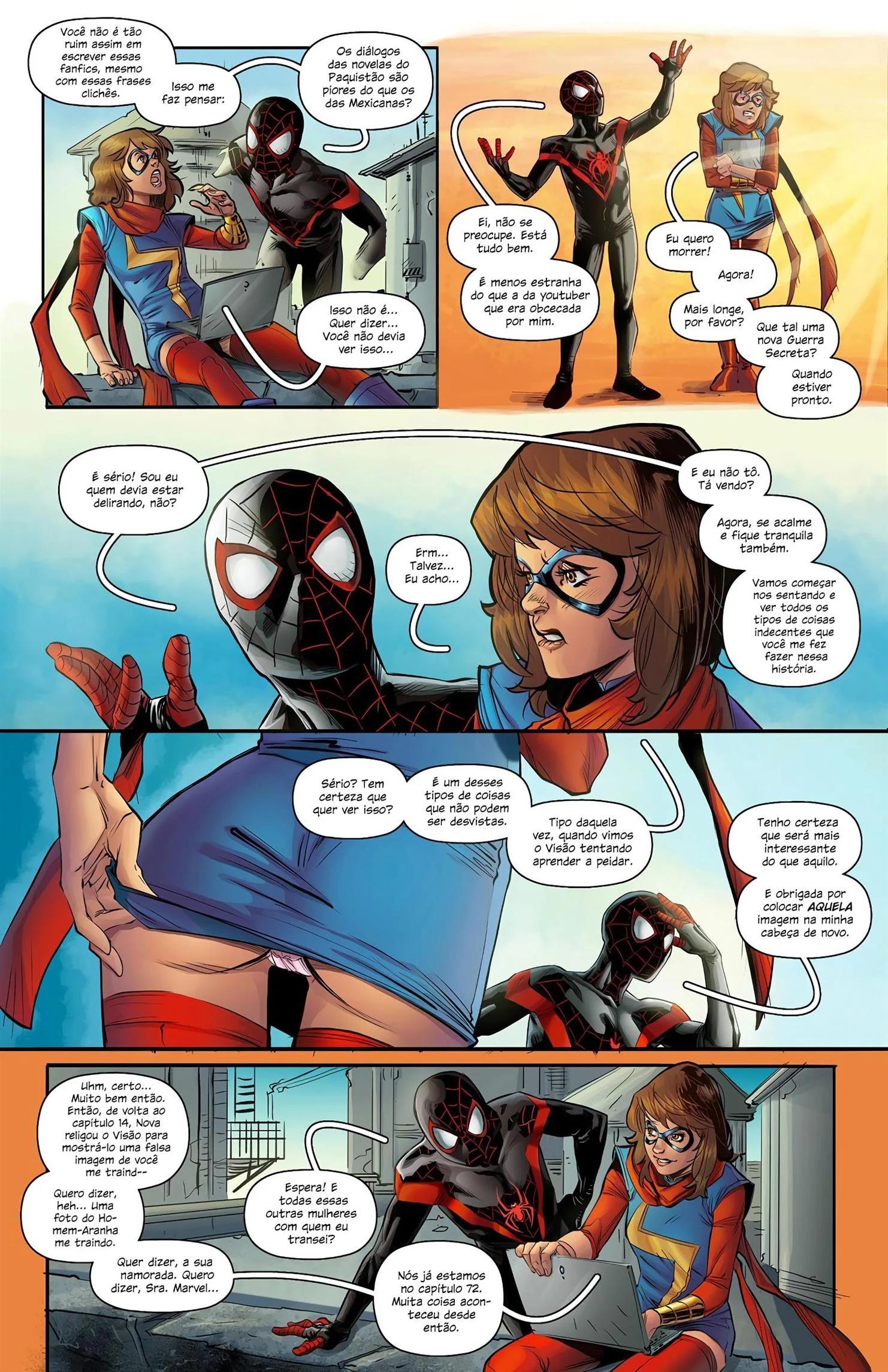 Ms. Marvel e Homem – HQ Pornô – Exclusivo aqui