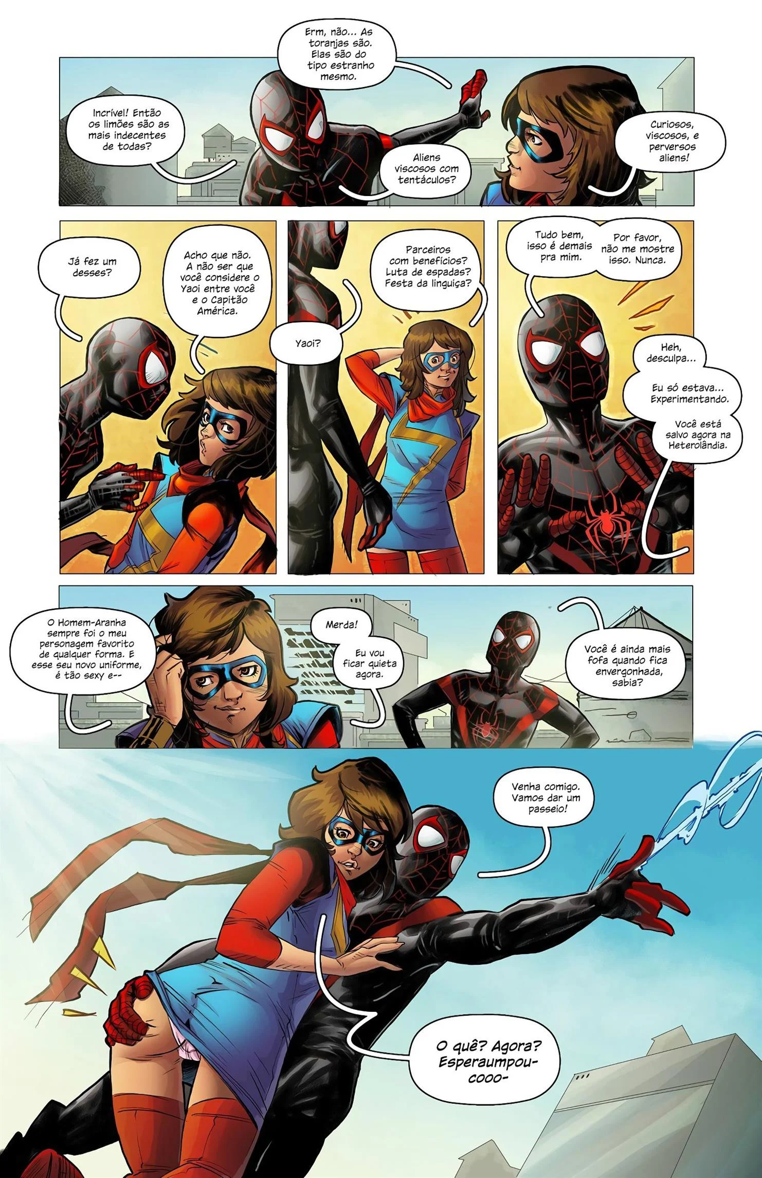 Ms. Marvel e Homem – HQ Pornô – Exclusivo aqui