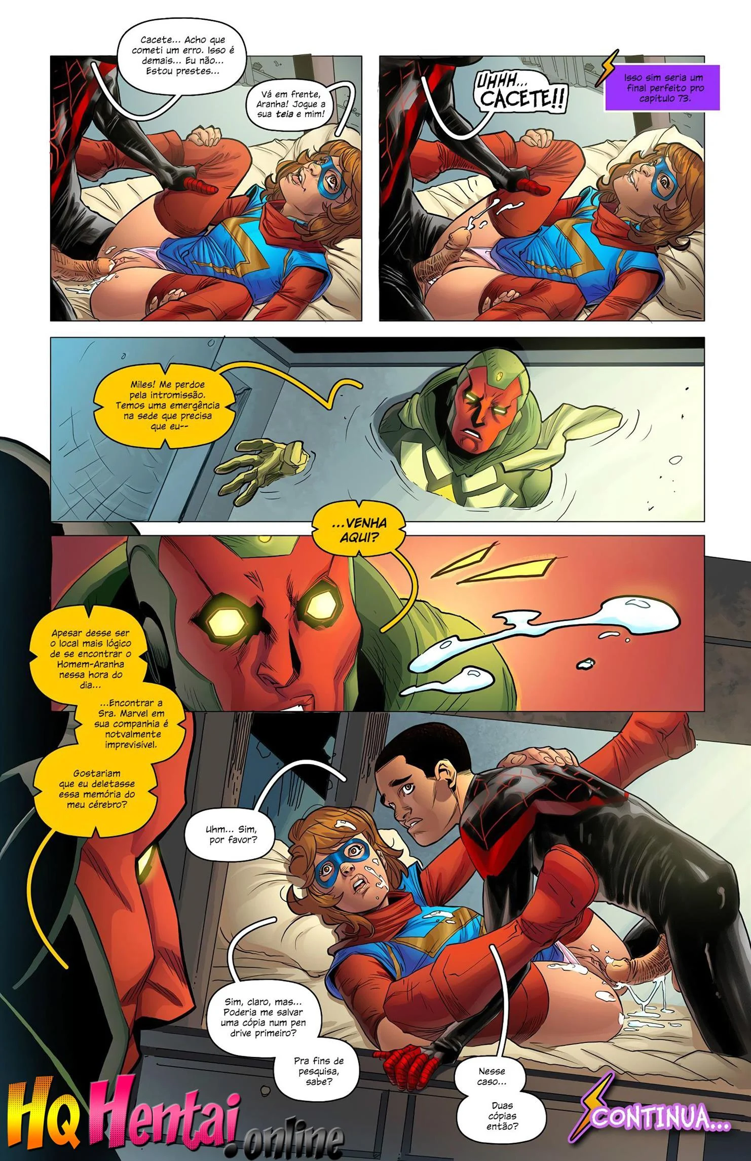 Ms. Marvel e Homem – HQ Pornô – Exclusivo aqui