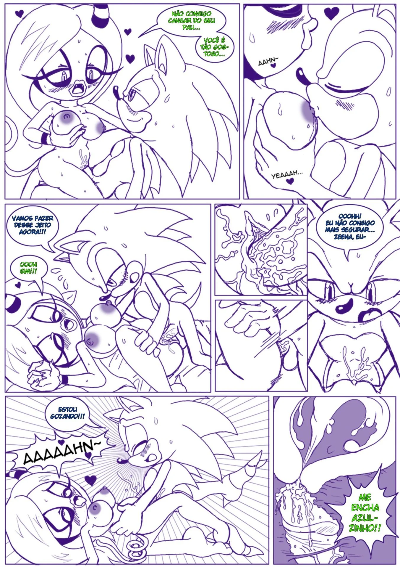 Noite de sexo do Sonic – Sonic Hentai – PT-BR