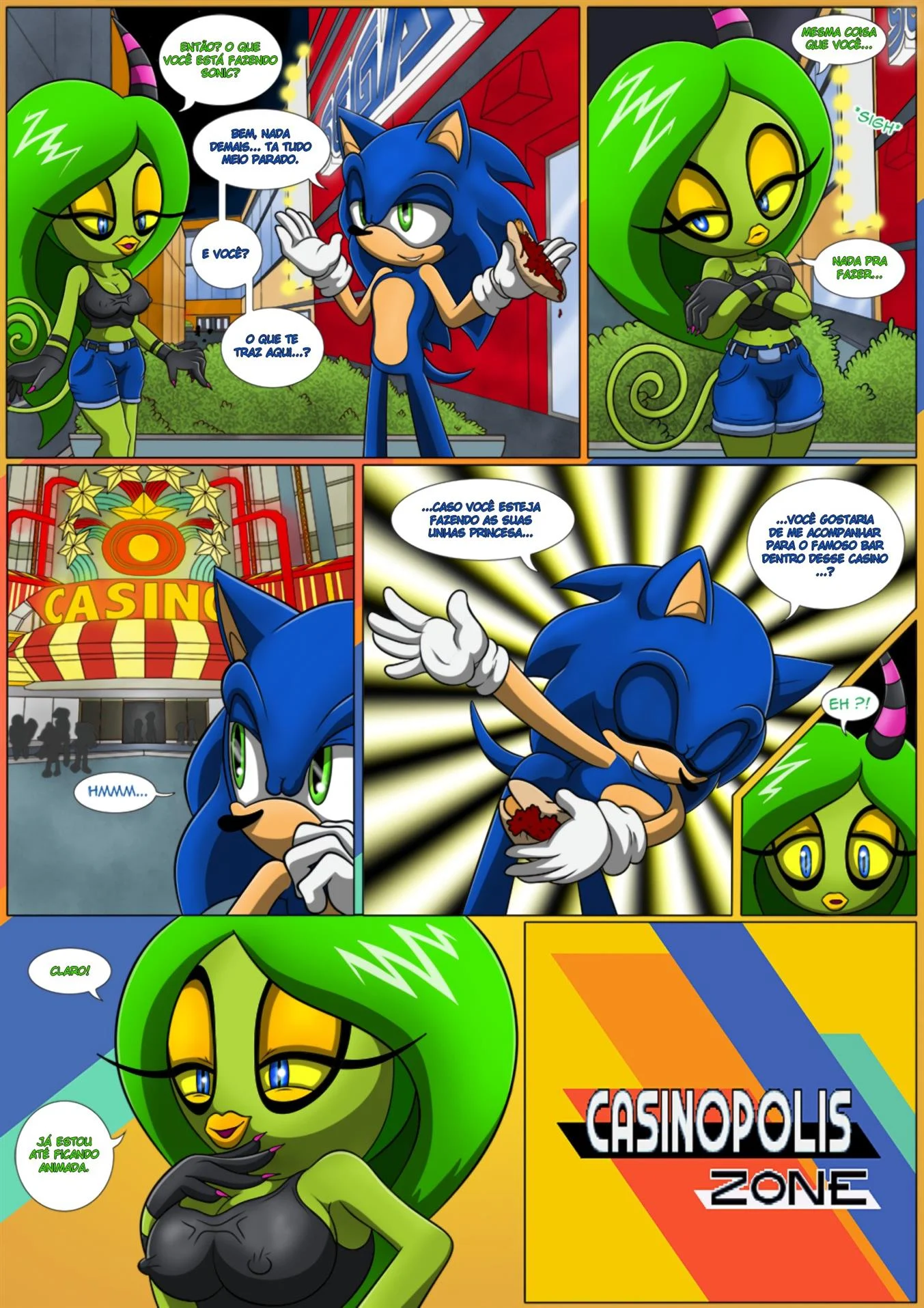 Noite de sexo do Sonic – Sonic Hentai – PT-BR