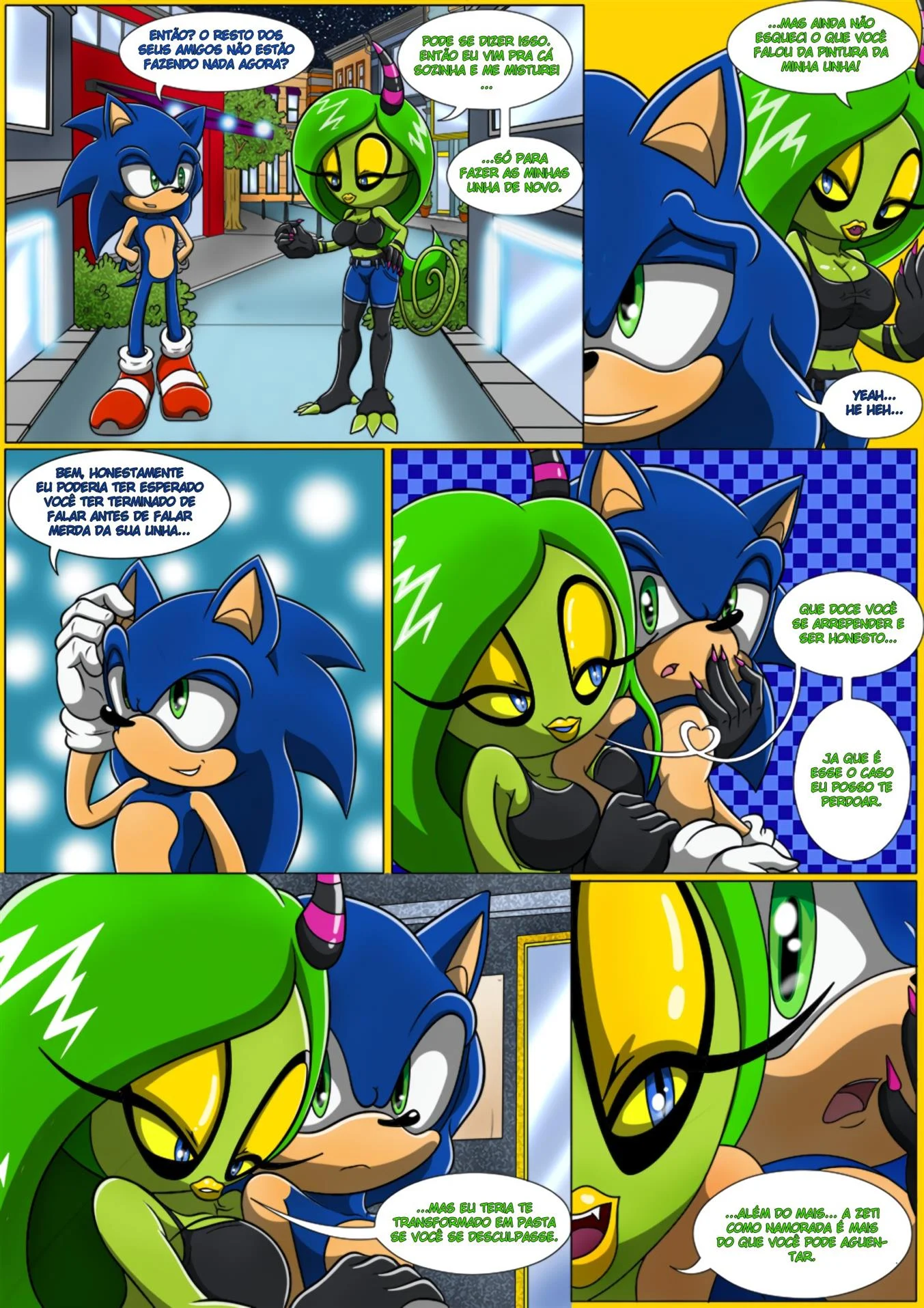 Noite de sexo do Sonic – Sonic Hentai – PT-BR