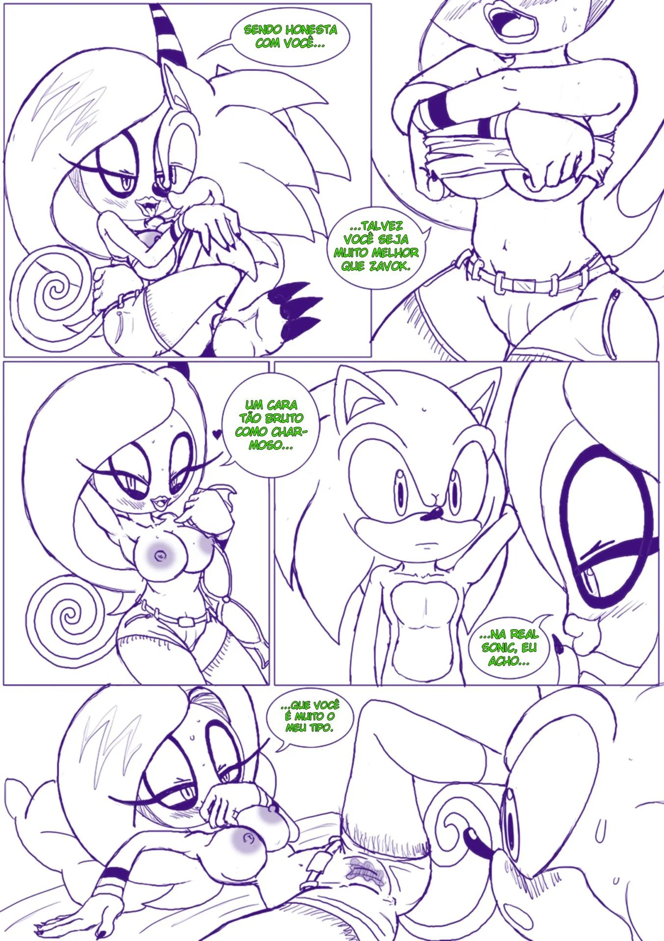 Noite de sexo do Sonic – Sonic Hentai – PT-BR