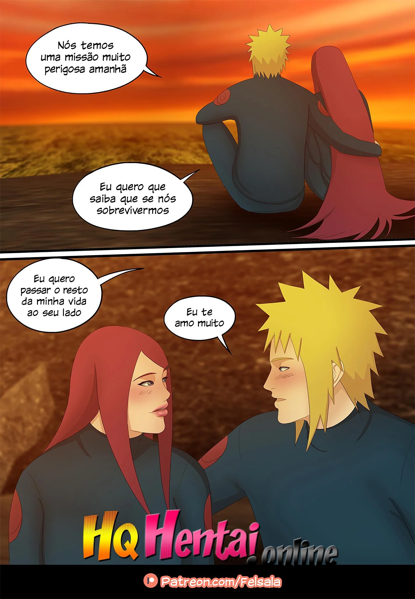 O amor de Kushina e Minato &ndash; Naruto Hentai &ndash; Sem Censura