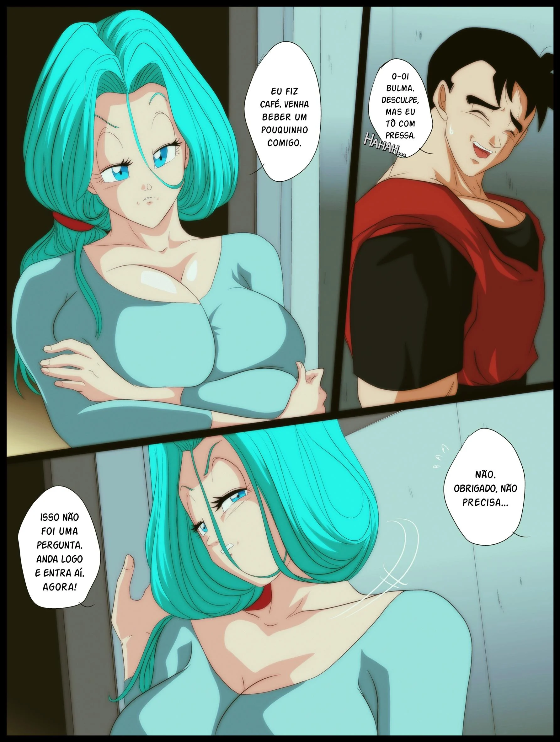 O desejo de Bulma – MILF – Quadrinho De Sexo Em PT-BR