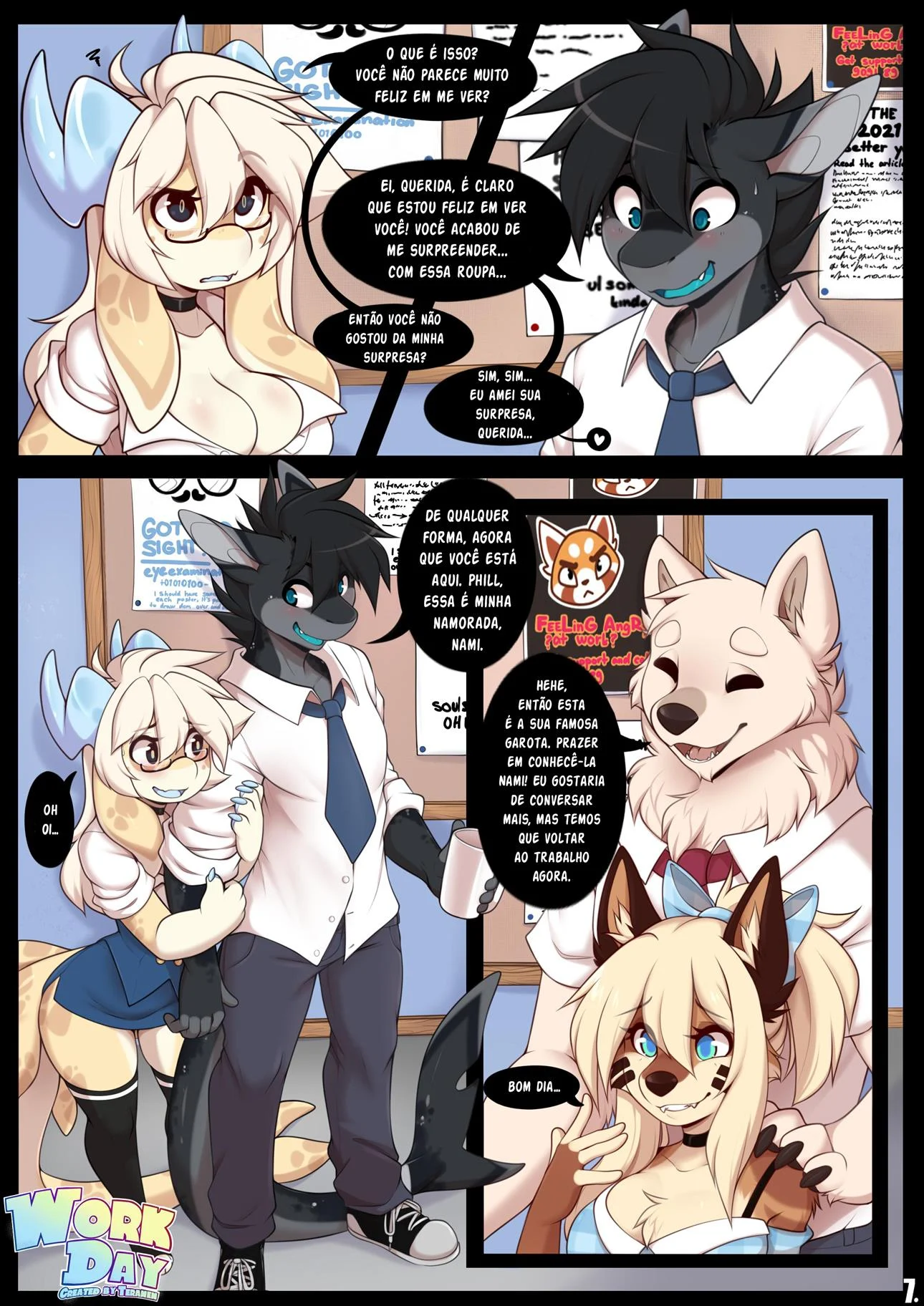 O dia de trabalho da assistente drag&atilde;o &ndash; Gozando Dentro &ndash; PT-BR