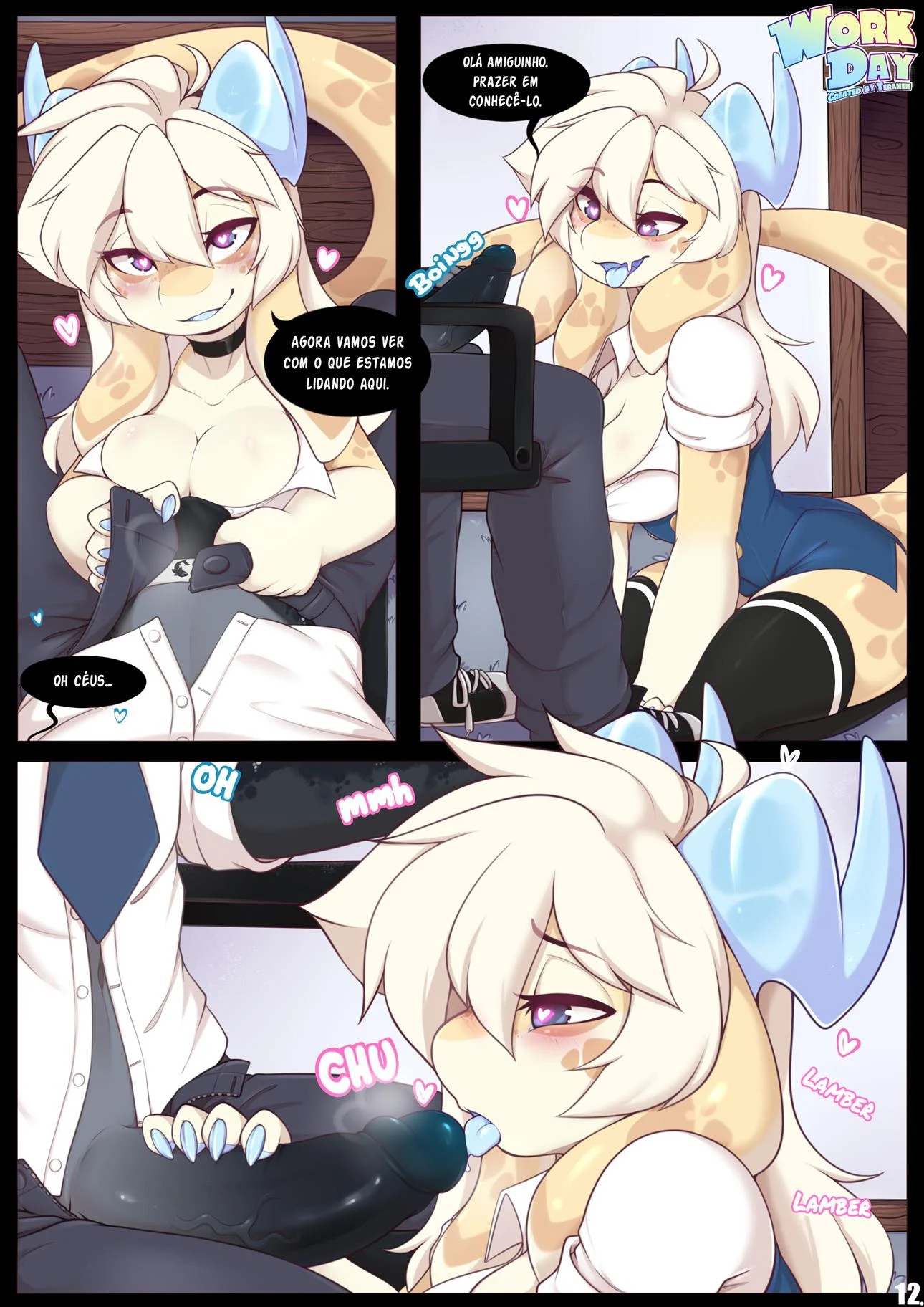 O dia de trabalho da assistente drag&atilde;o &ndash; Gozando Dentro &ndash; PT-BR