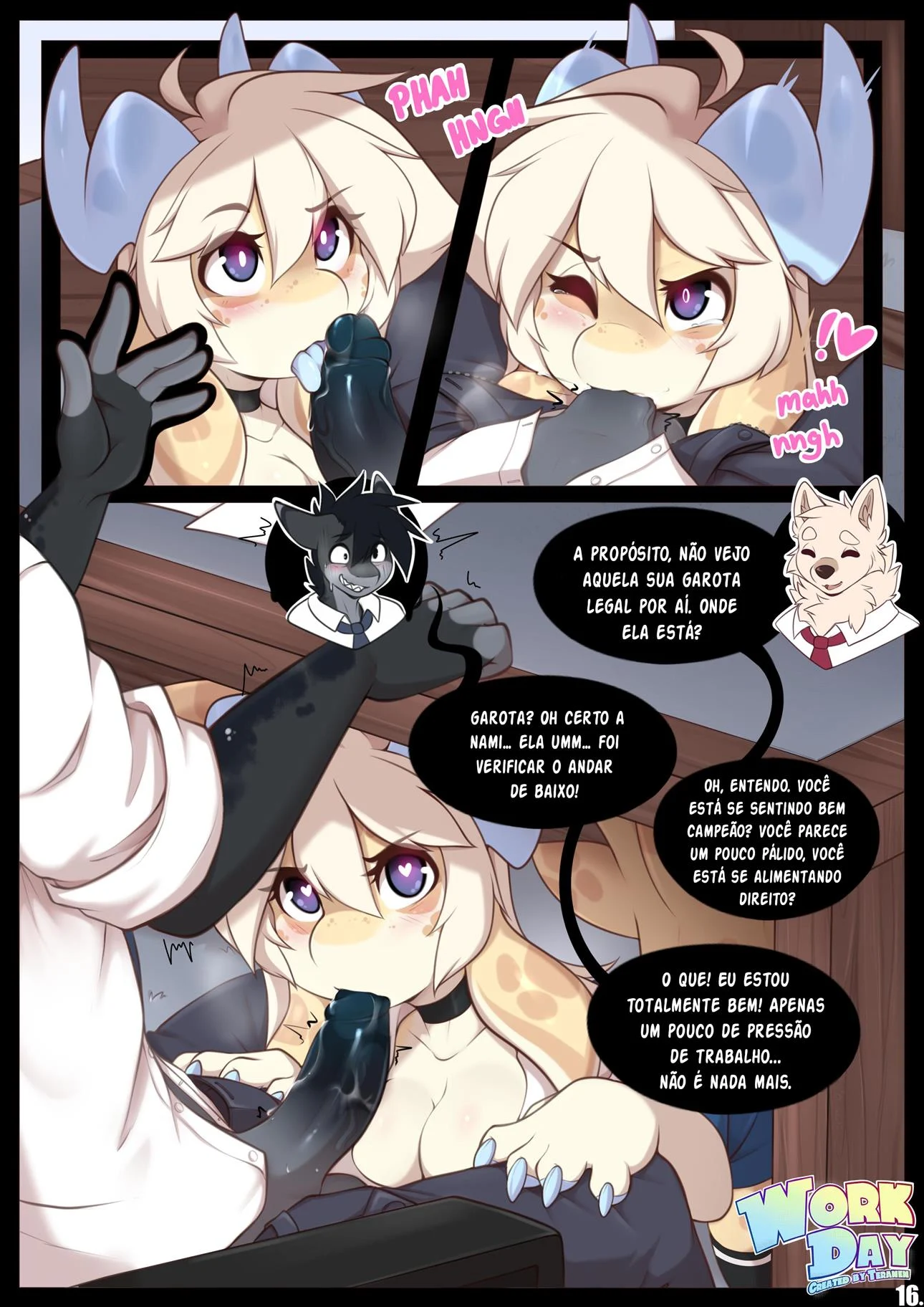 O dia de trabalho da assistente drag&atilde;o &ndash; Gozando Dentro &ndash; PT-BR