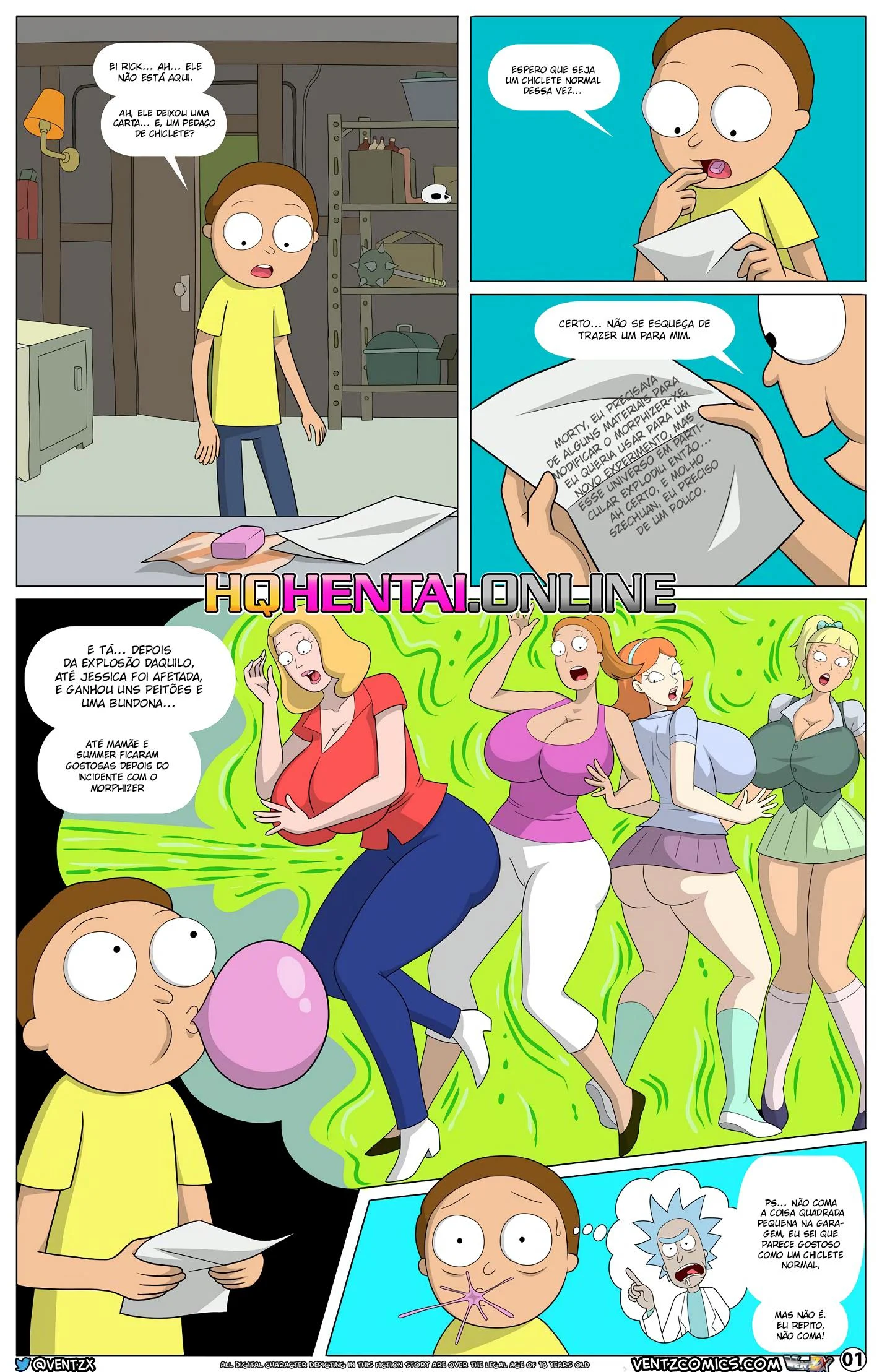 O experimento de Morty – HQ Pornô – Tradução Completa O experimento de Morty – HQ Pornô – Tradução Completa