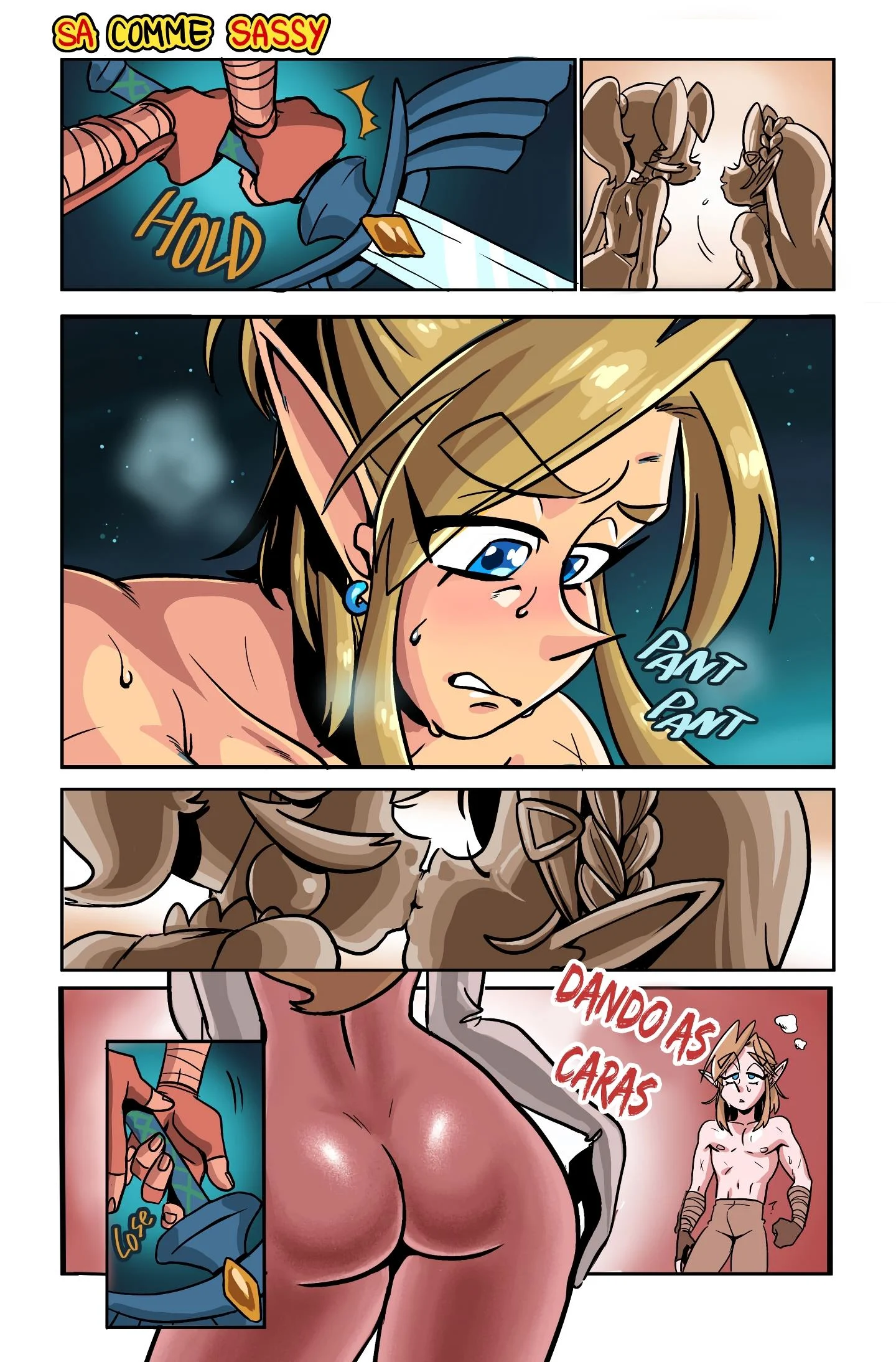 O her&oacute;i de Hyrule &ndash; Super Mario Hentai &ndash; Legendas em PT-BR