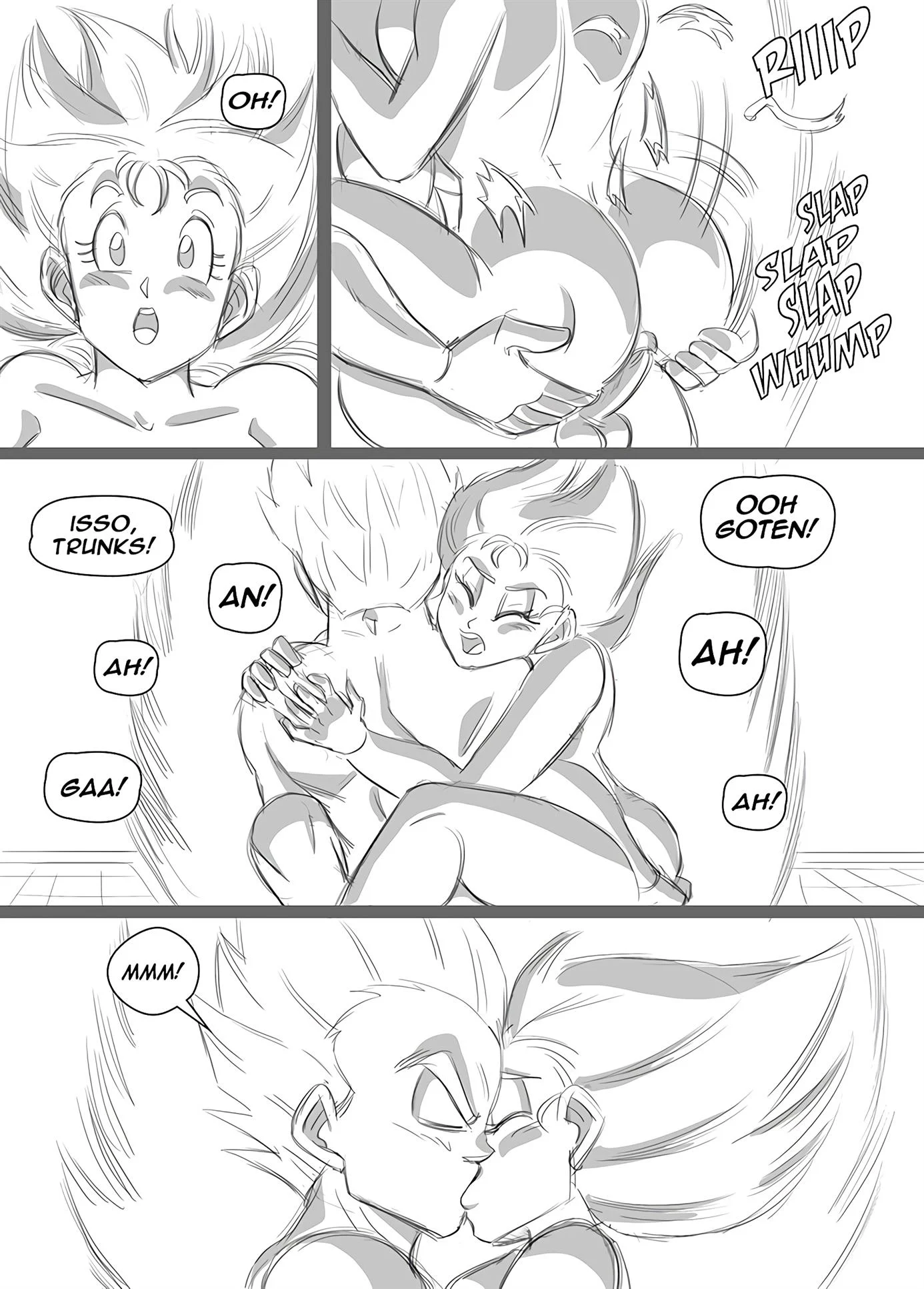 O menage com Marron &ndash; Dragon Ball Hentai &ndash; Hentai em Portugu&ecirc;s