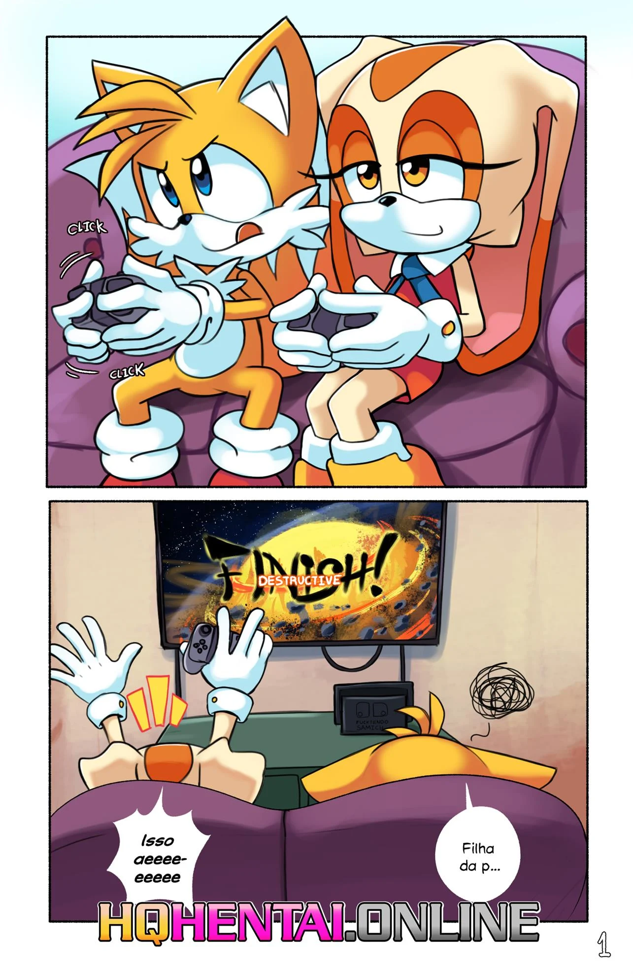O Momento Gamer do Tails &ndash; Quadrinhos Eroticos &ndash; PT-BR