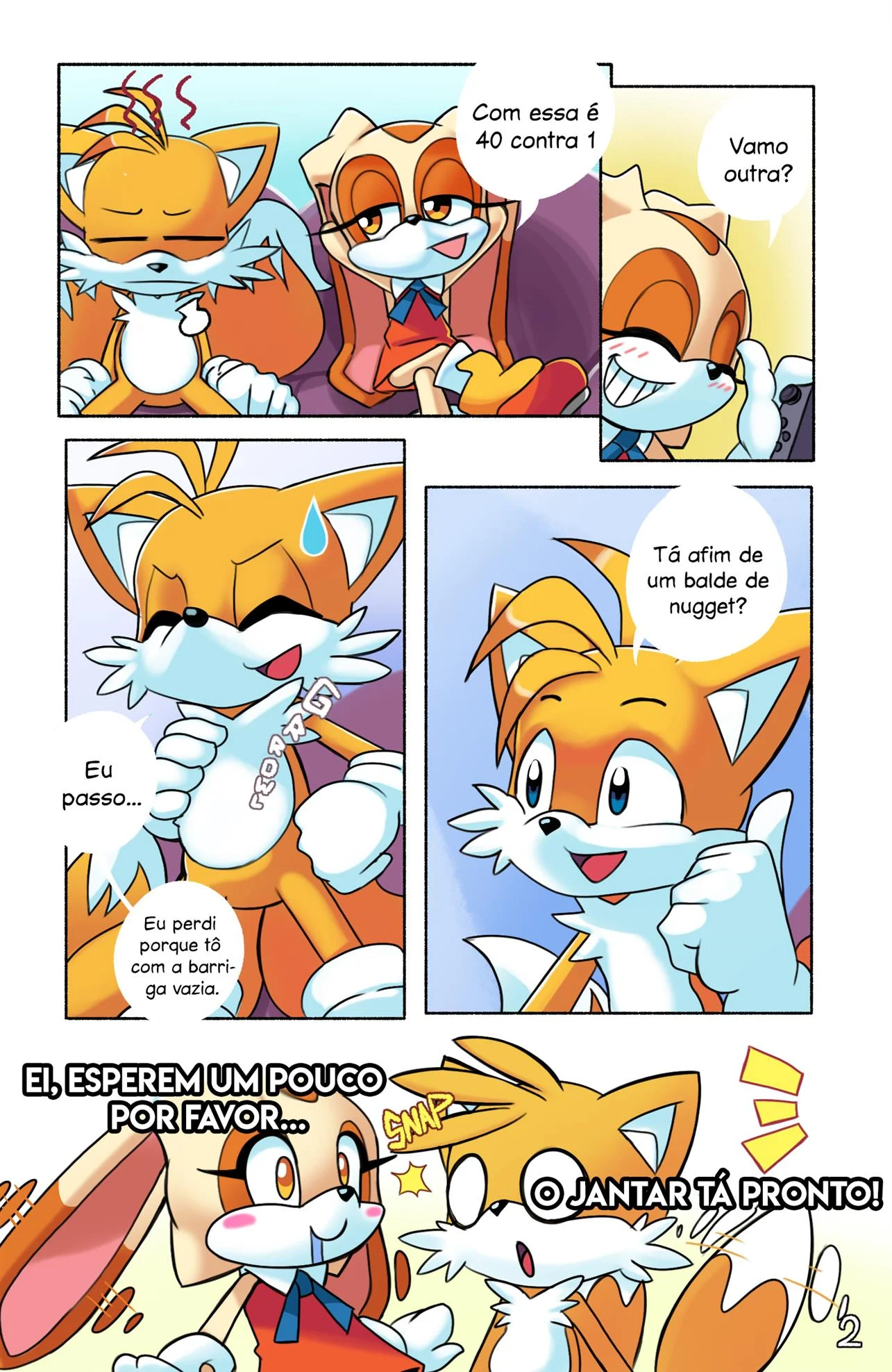 O Momento Gamer do Tails &ndash; Quadrinhos Eroticos &ndash; PT-BR