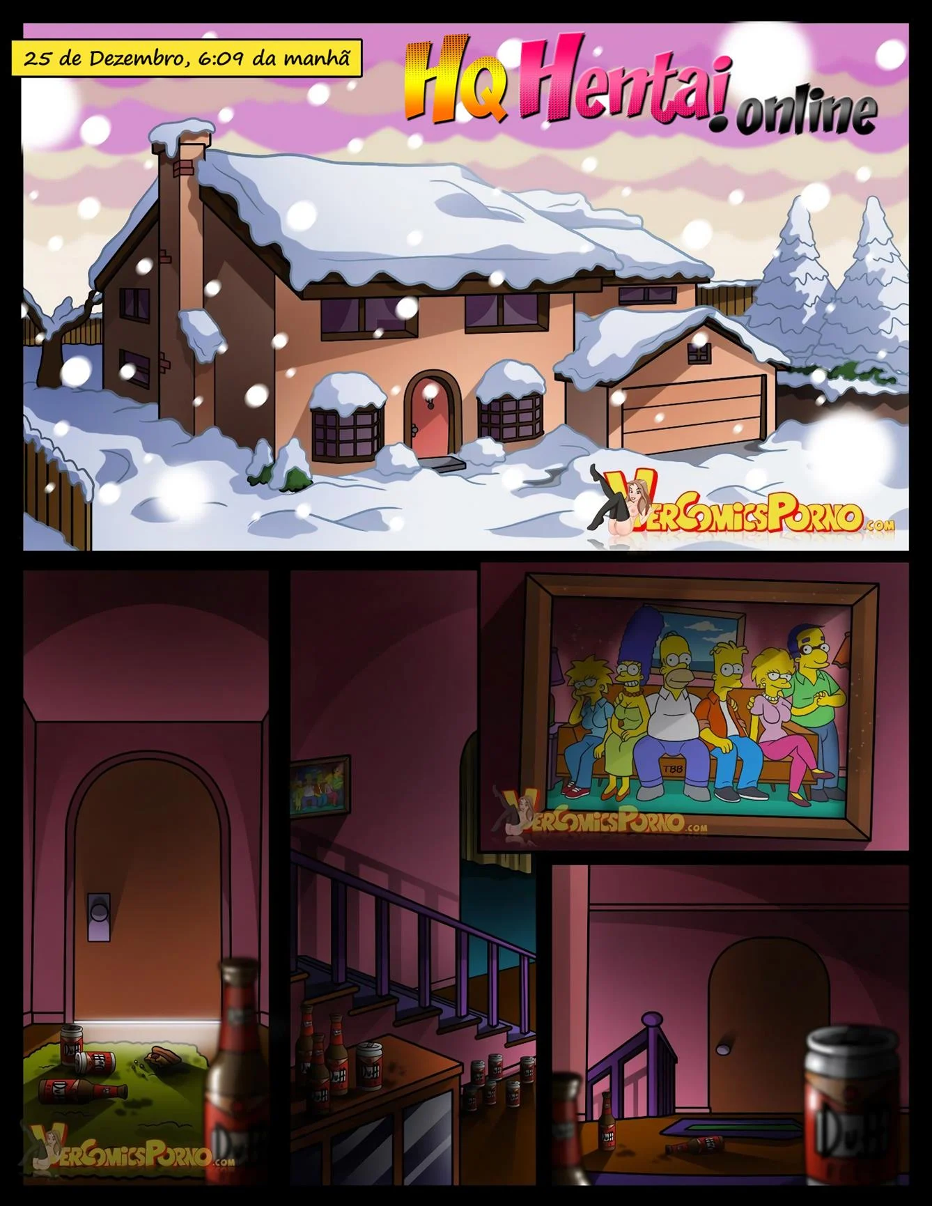 O Natal dos Simpsons &ndash; Bund&atilde;o &ndash; Ler Quadrinho Completos