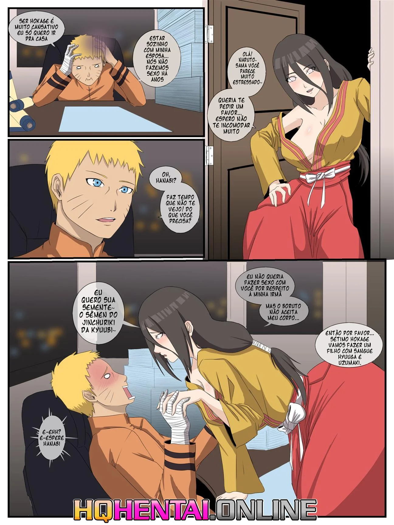 O pedido secreto de Hanabi &ndash; Sexo Grupal &ndash; Todo em PT-BR