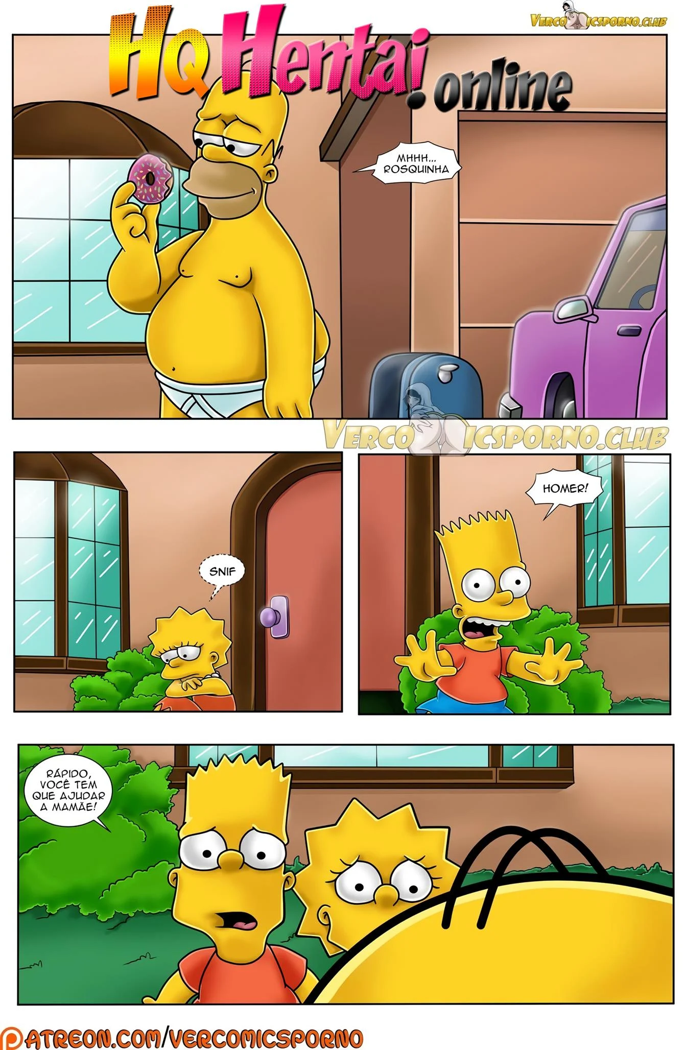 O pesadelo de Homer &ndash; Quadrinhos Eroticos &ndash; Sem Censura