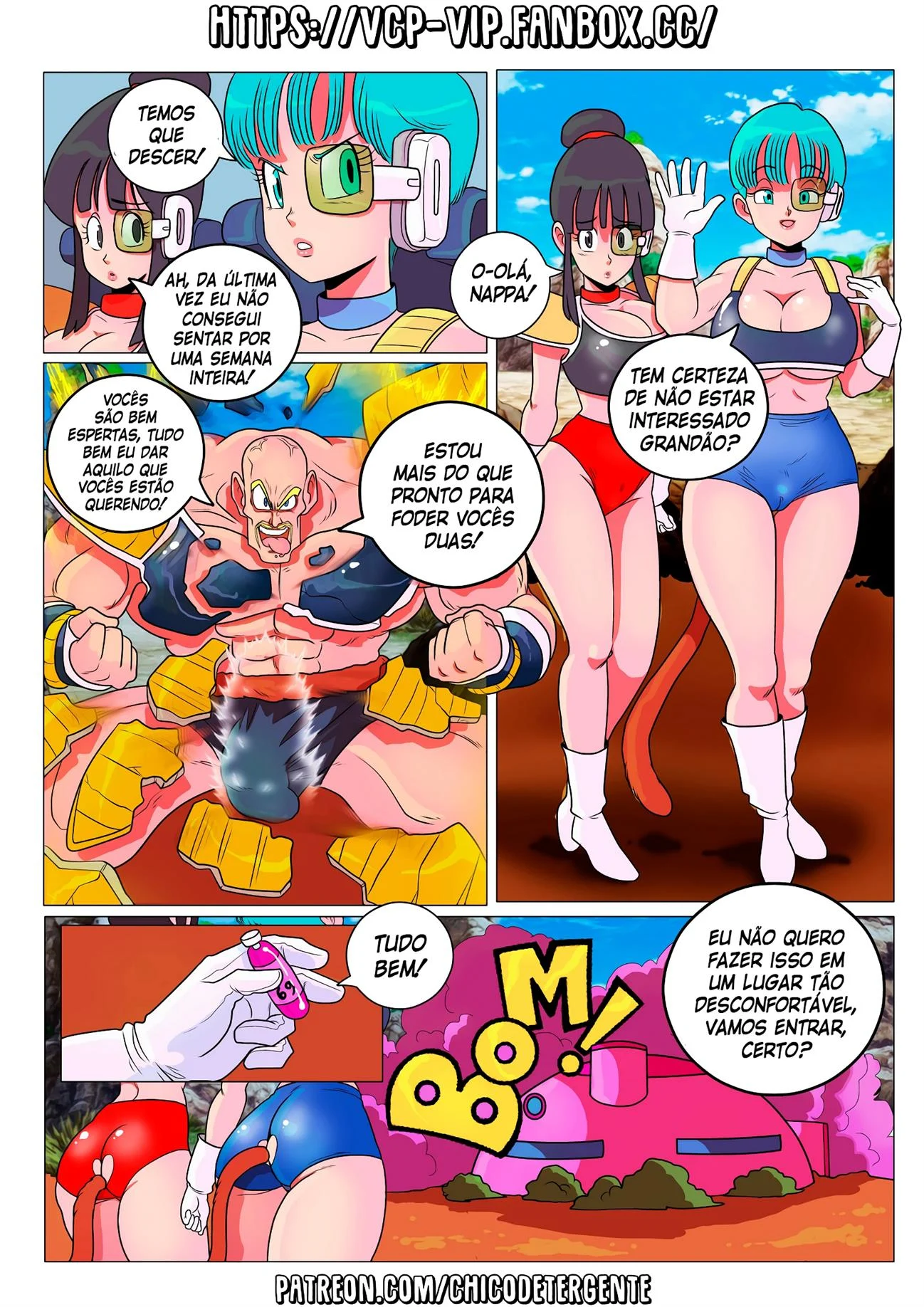 O poderoso Nappa &ndash; Bombado &ndash; Hentai em Portugu&ecirc;s